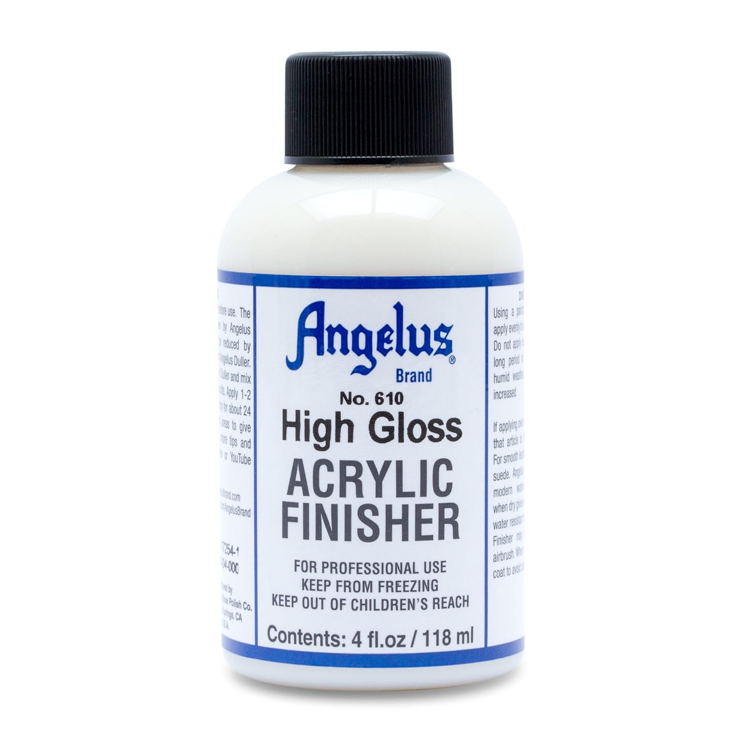 Angelus High Gloss Leather Paint Finisher 610 - 118ml Angelus