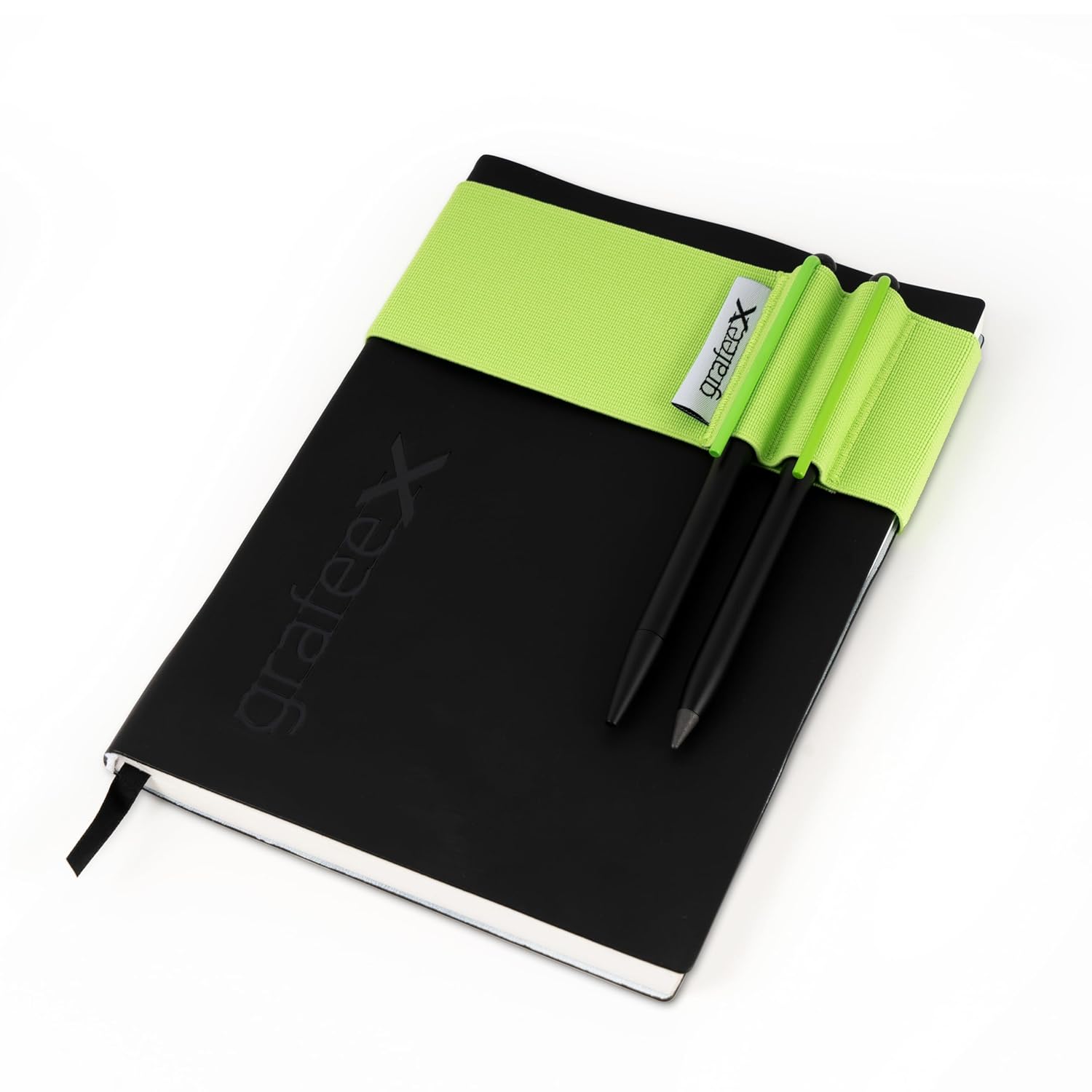 Pininfarina Grafeex Writing Pencil & Ballpoint Set with Stone Paper Notebook – Green Pininfarina