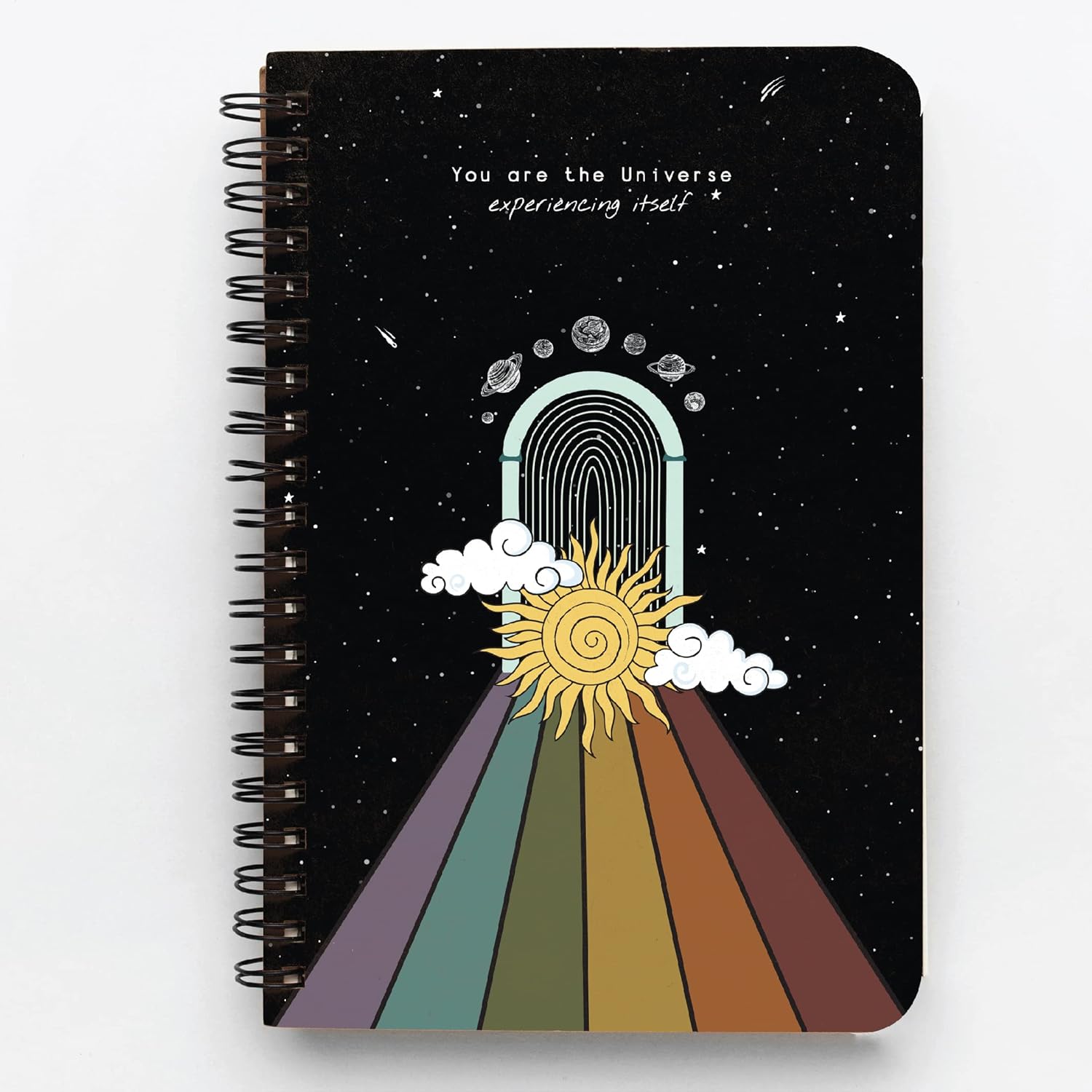 Factor Notes A5 Spiral-Bound Notebook 120 GSM - Plain Door to Universe Factor Notes