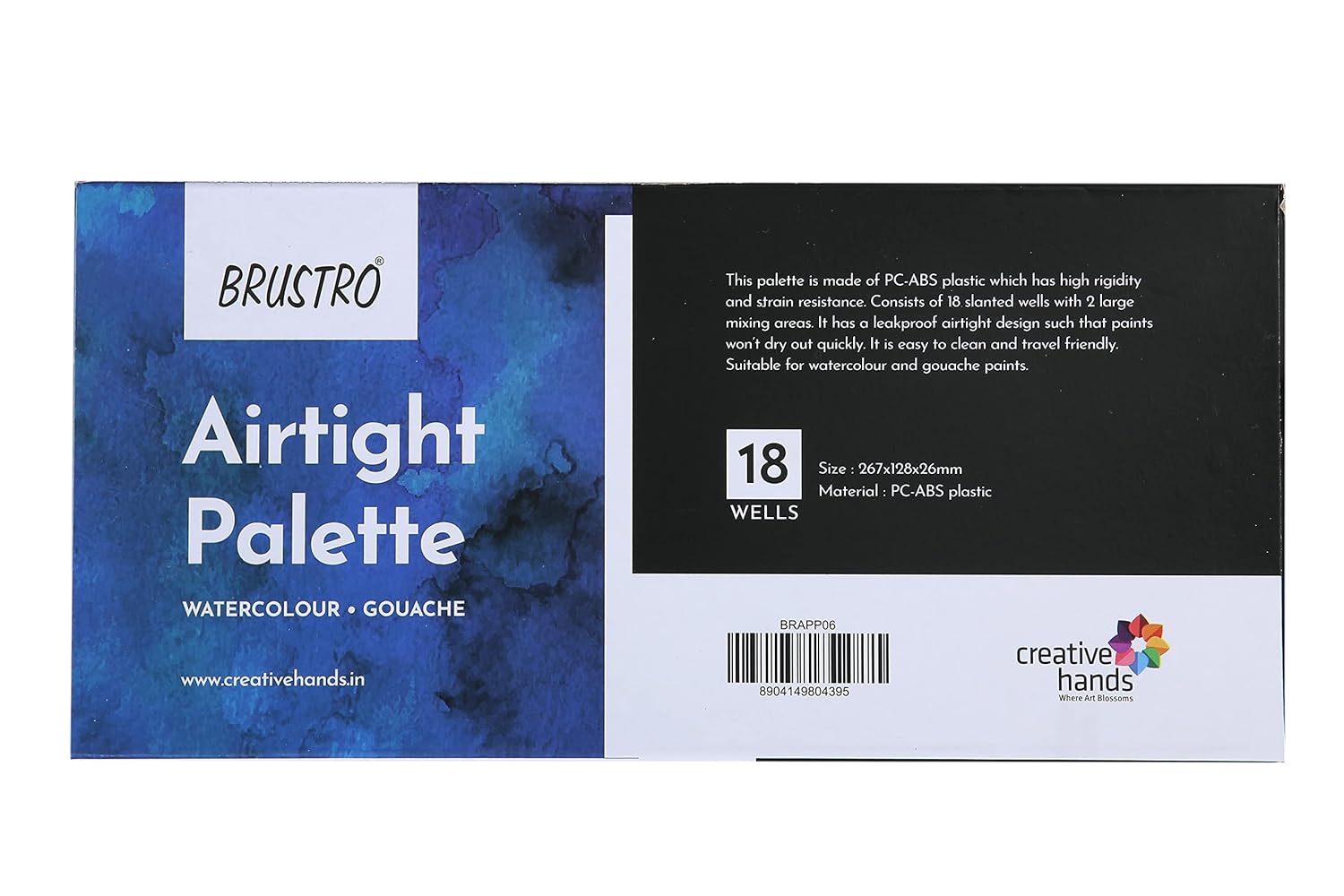 Brustro Airtight Palette for Watercolour & Gouache - 16 or 18 Wells