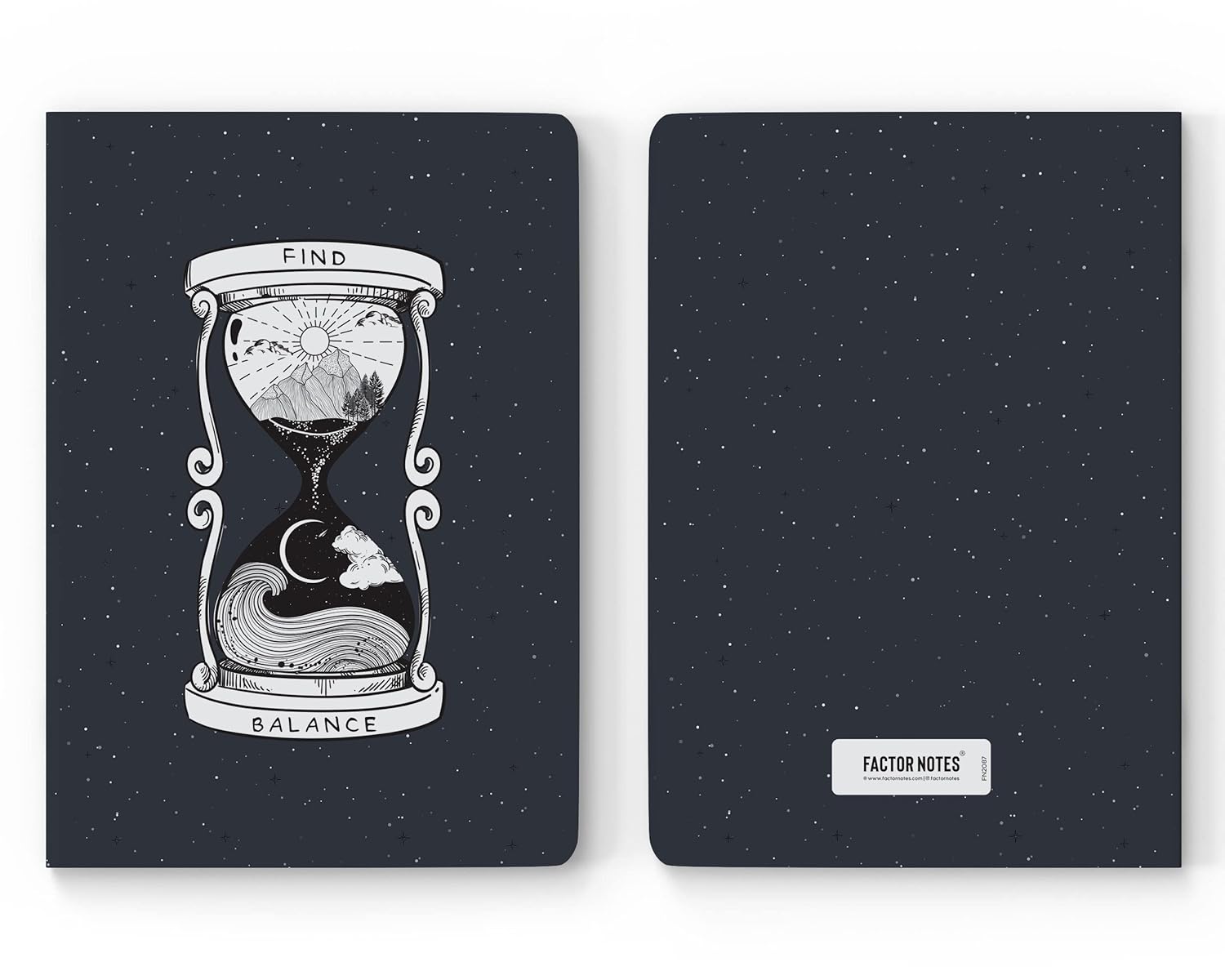 Factor Notes A5 Notebook - Find Balance 90 GSM Ruled 160 Pages Factor Notes