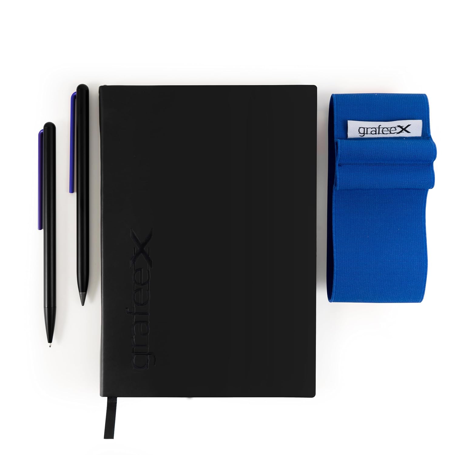Pininfarina Grafeex Writing Pencil & Ballpoint Set with Stone Paper Notebook – Blue Pininfarina