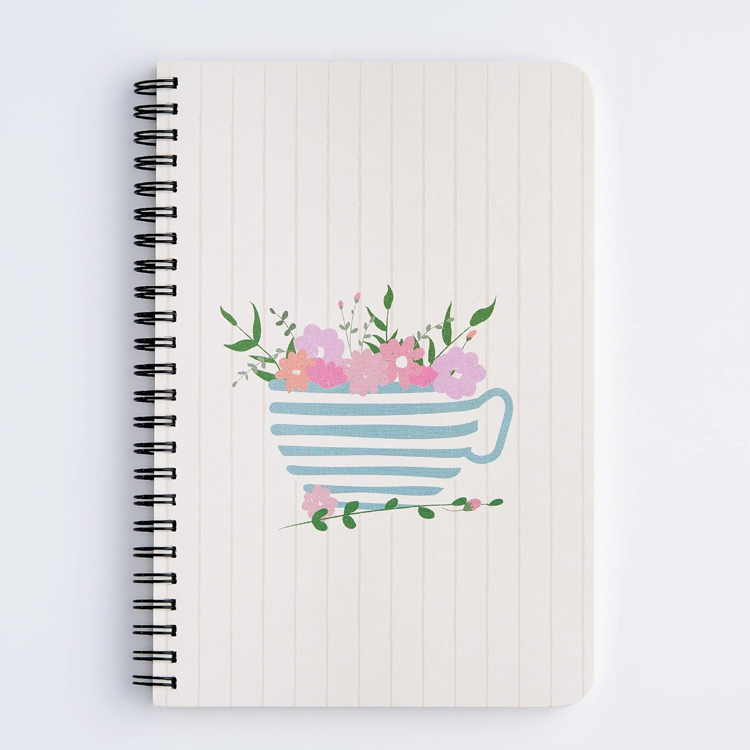 Factor Notes A5 Spiral-Bound Notebook 120 GSM - Plain (Teacup) Factor Notes