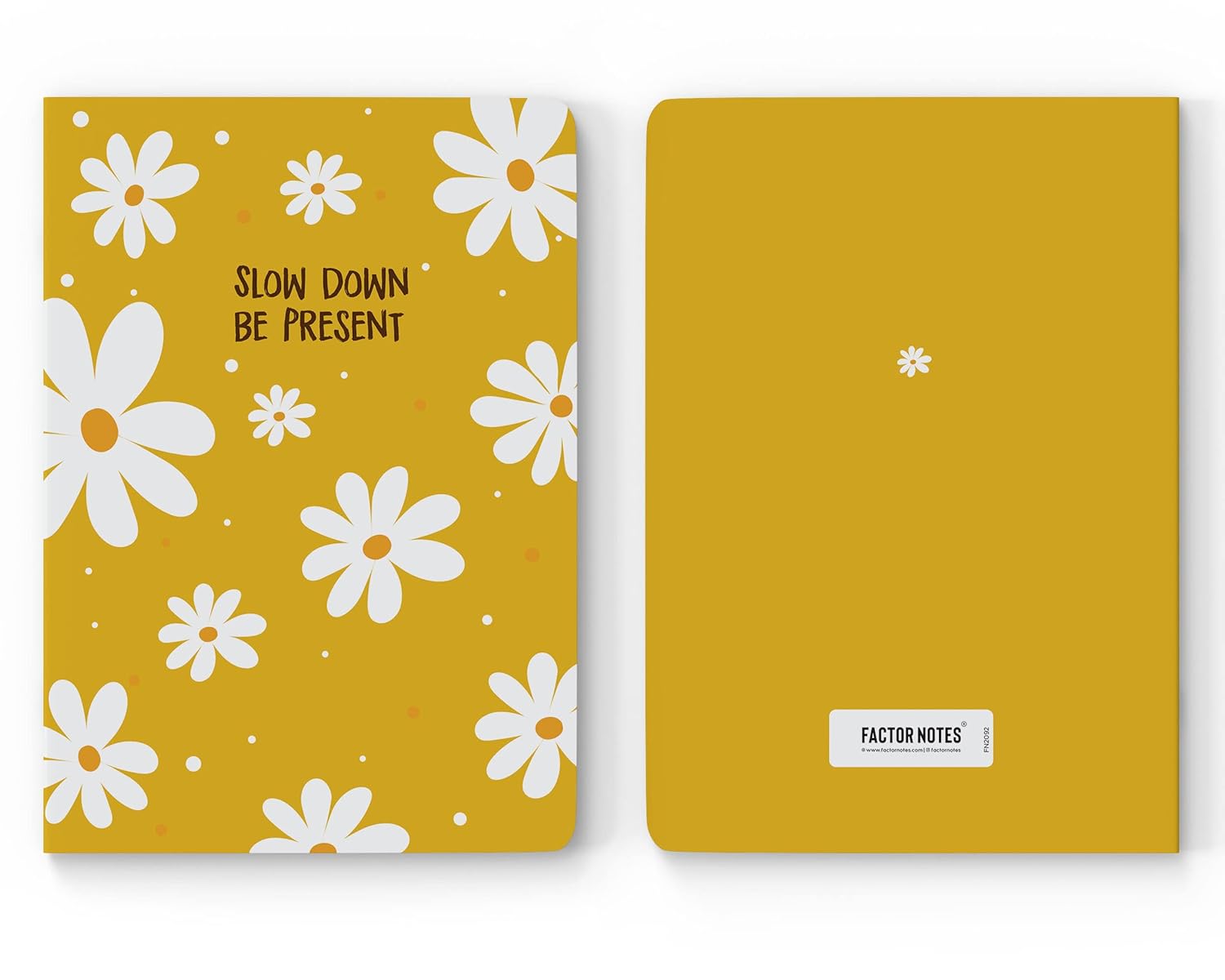 Factor Notes A5 Notebook Slow Down Be Present - Ruled, 90 GSM, 160 Pages Factor Notes