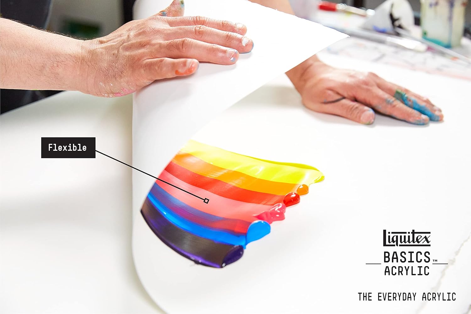 Liquitex Basics Fluorescent Acrylic Paint Set - 6 x 22ml Tubes