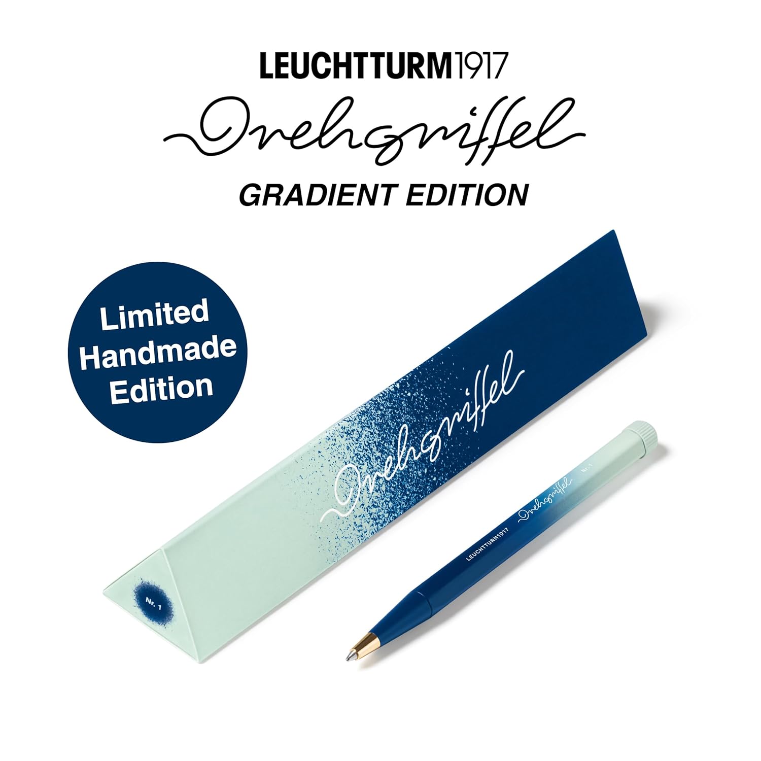 LEUCHTTRUM1917 | Gradient Edition | Ball Point Pen | Black Ink | Drehgriffel No. 1 | Navy Mint/Green LEUCHTTURM1917