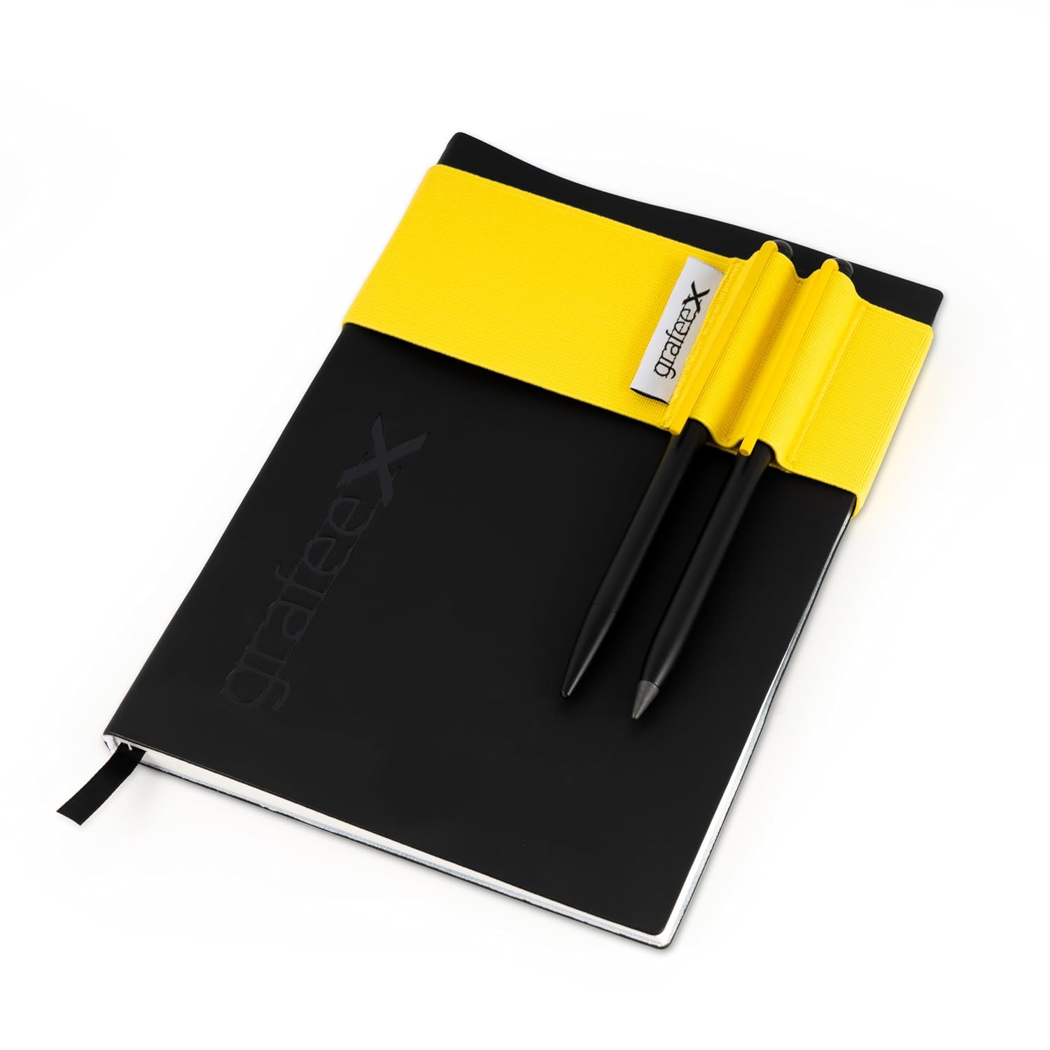 Pininfarina Grafeex Writing Pencil & Ballpoint Set with Stone Paper Notebook – Yellow Pininfarina