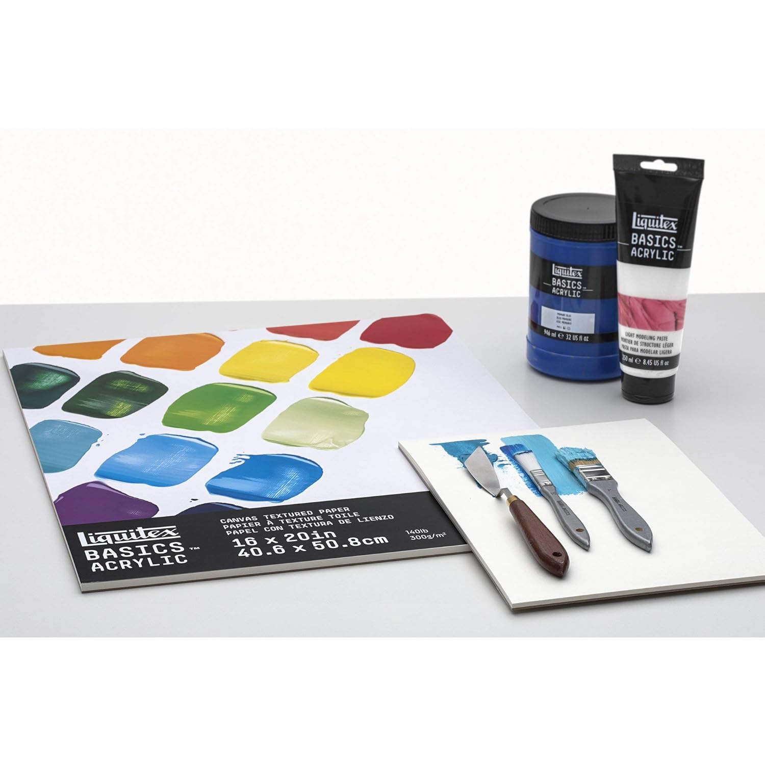 Liquitex Basics XL Flat Acrylic Brush Set - Pack of 2