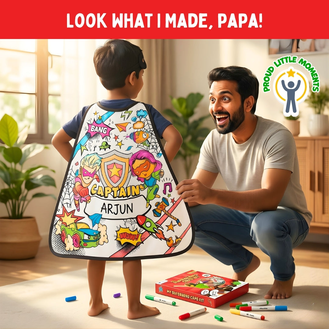 PepPlay Colour Your Superhero Cape | Colour, Wear & Pretend Play | 4+ Years