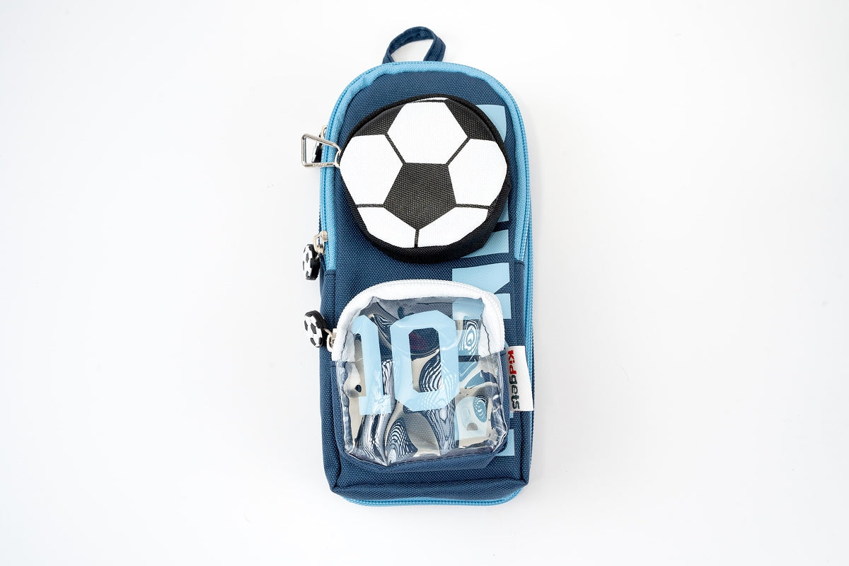 Football Pencil Pouch - Blue Kidgets