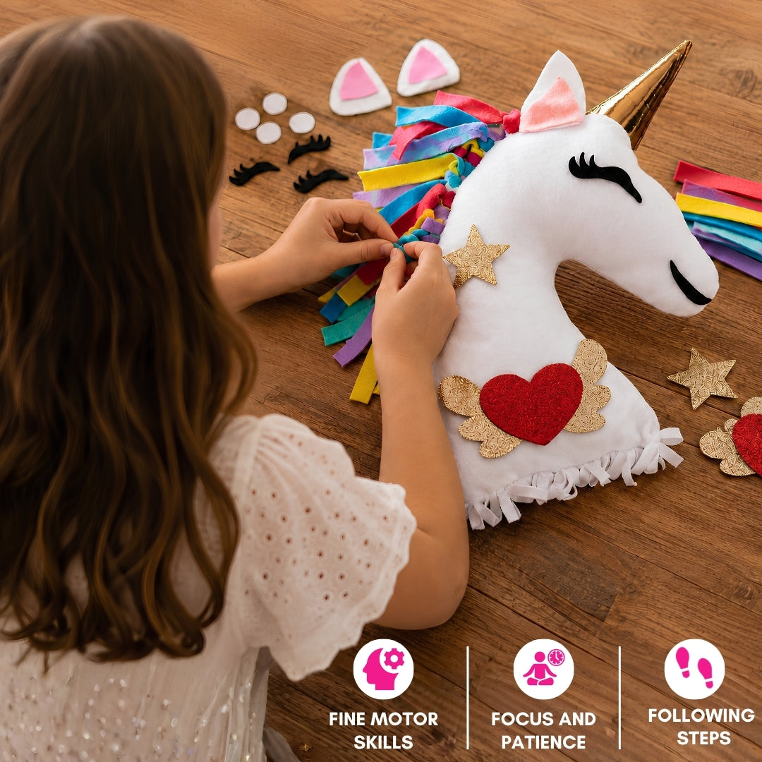 PepPlay Make Your Unicorn Pillow | No-Sew DIY Craft Fun | 6+ Years
