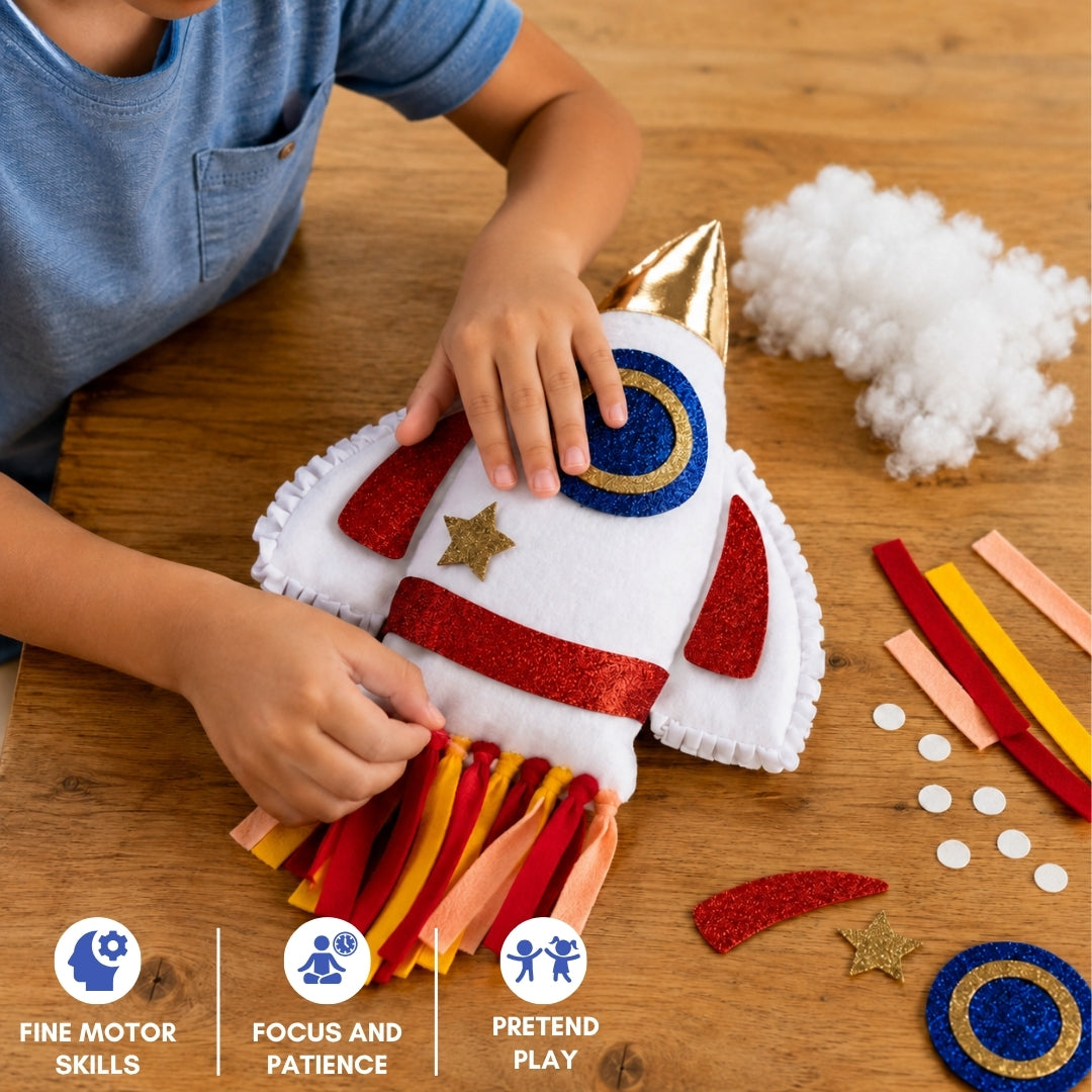 PepPlay Make Your Rocket Pillow | No-Sew DIY Craft Fun | 6+ Years