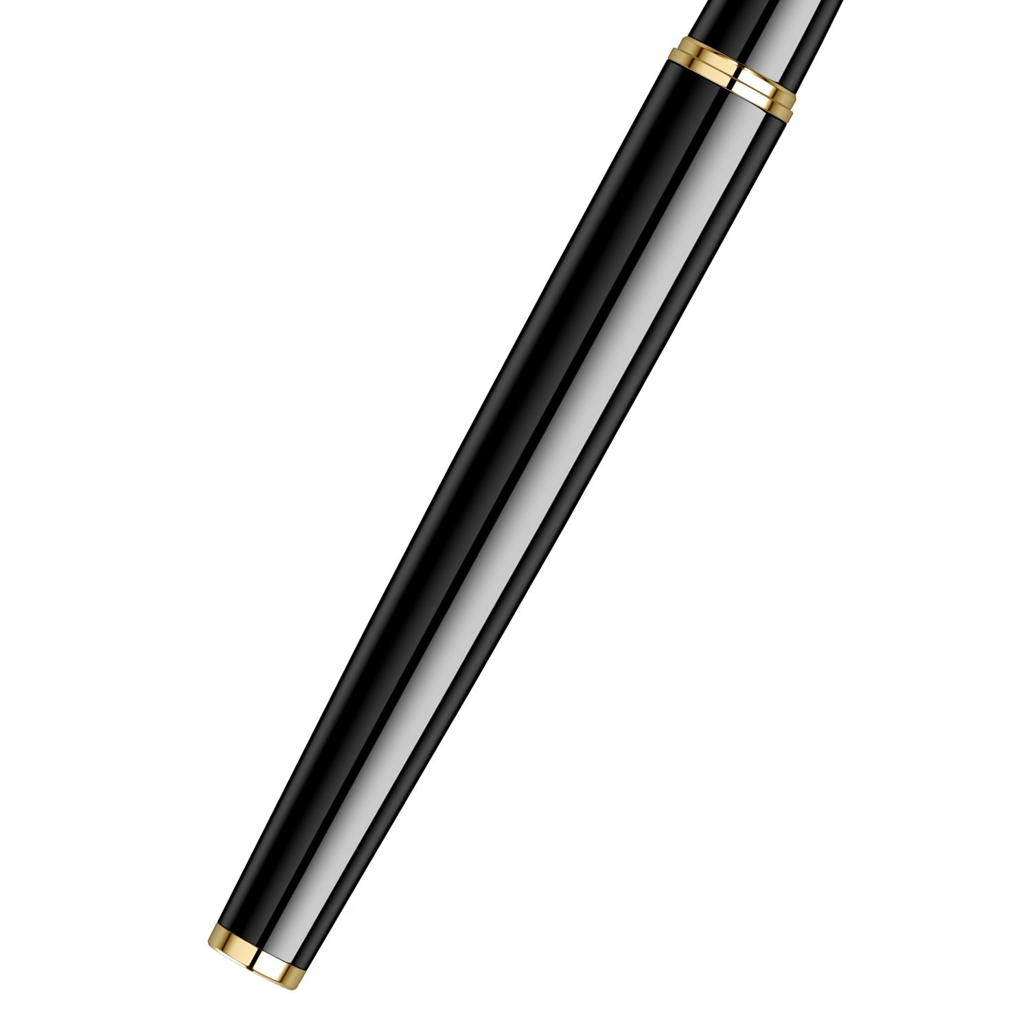 Scrikss | Honour 38 | Fountain Pen | Glossy Black | Medium Nib | 23k Gold Plated Scrikss