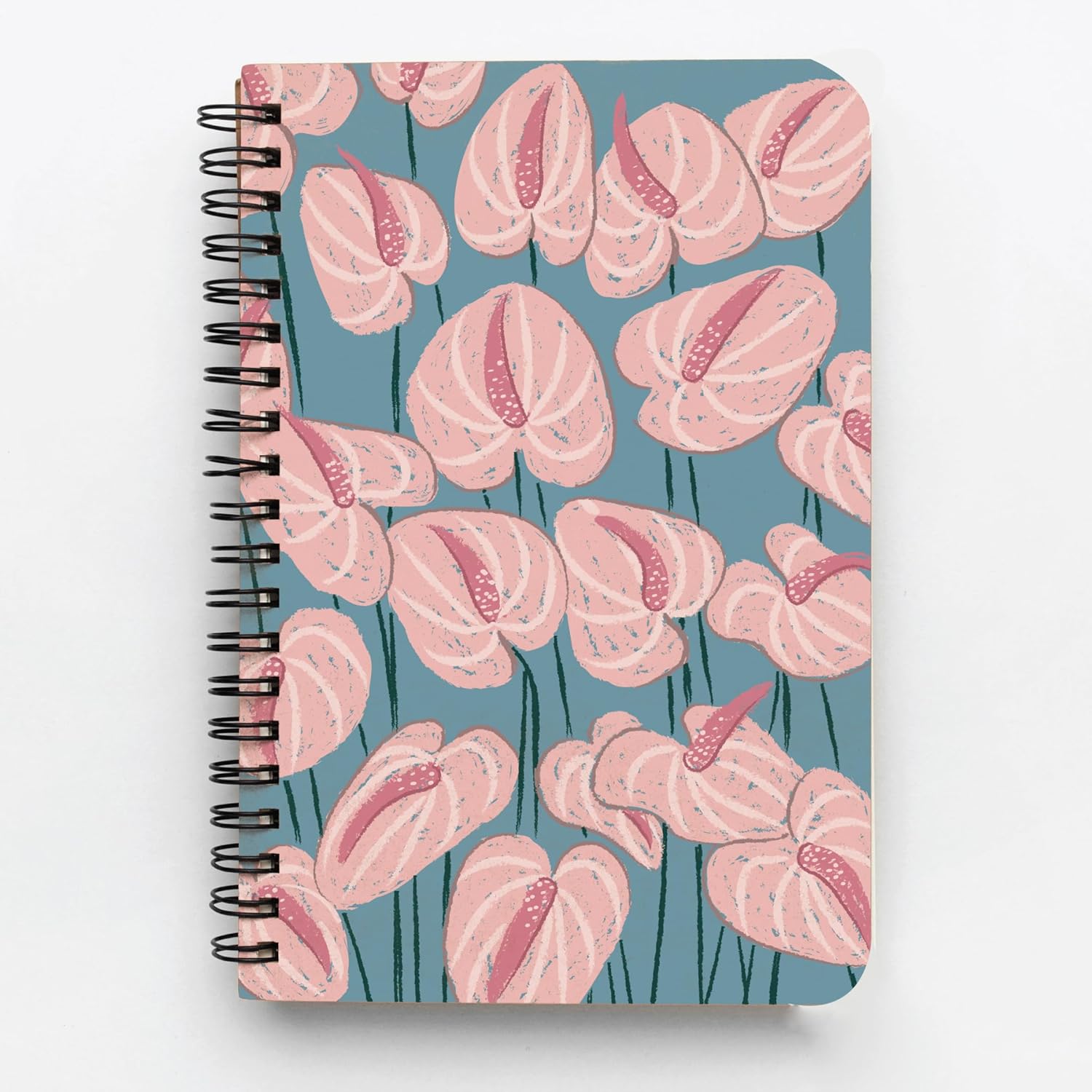 Factor Notes A5 Spiral-Bound Notebook 120 GSM - Plain (Anthurium) Factor Notes