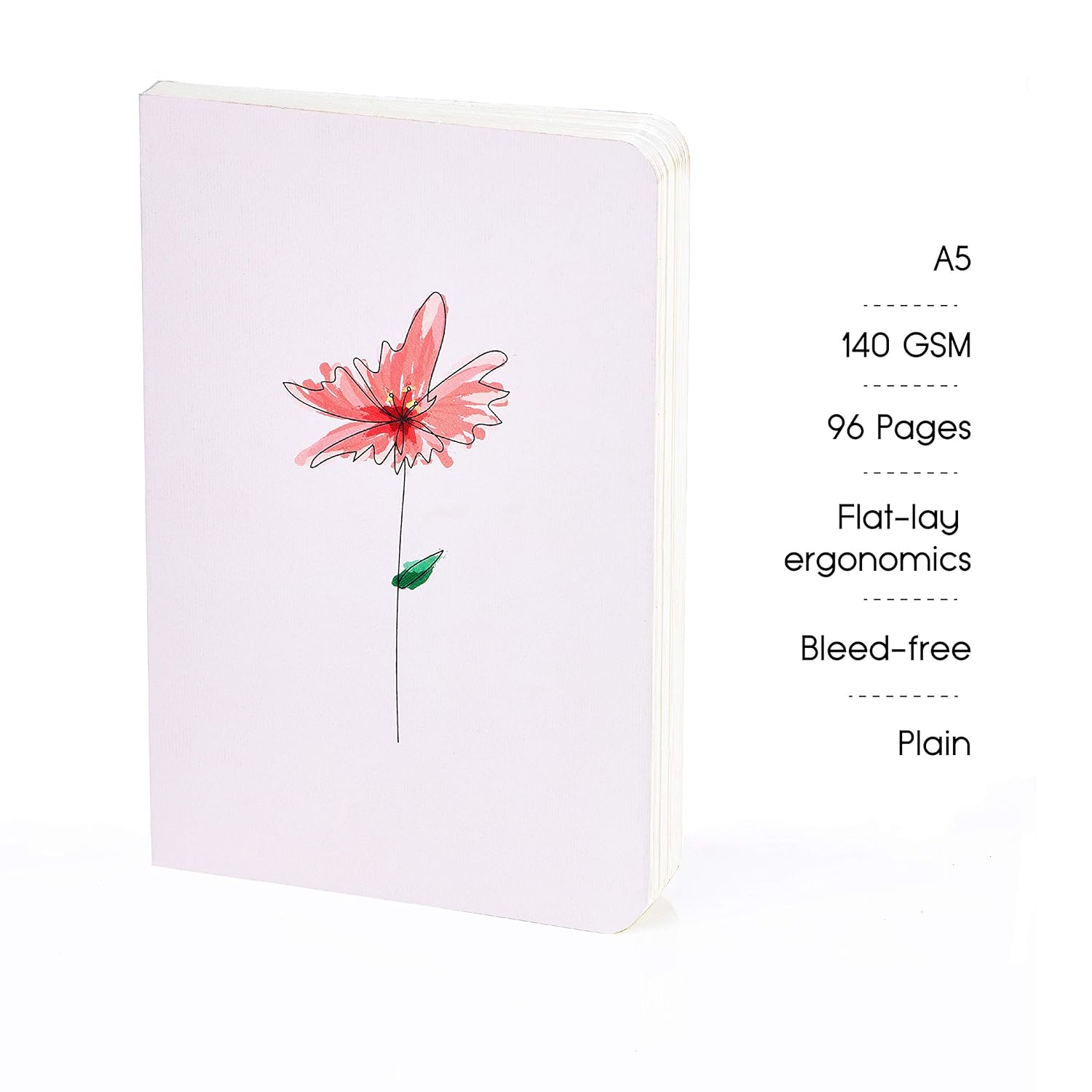 Factor Notes A5 Sketchbook Bloom - 140 GSM Plain Textured Artist-Grade Paper Factor Notes