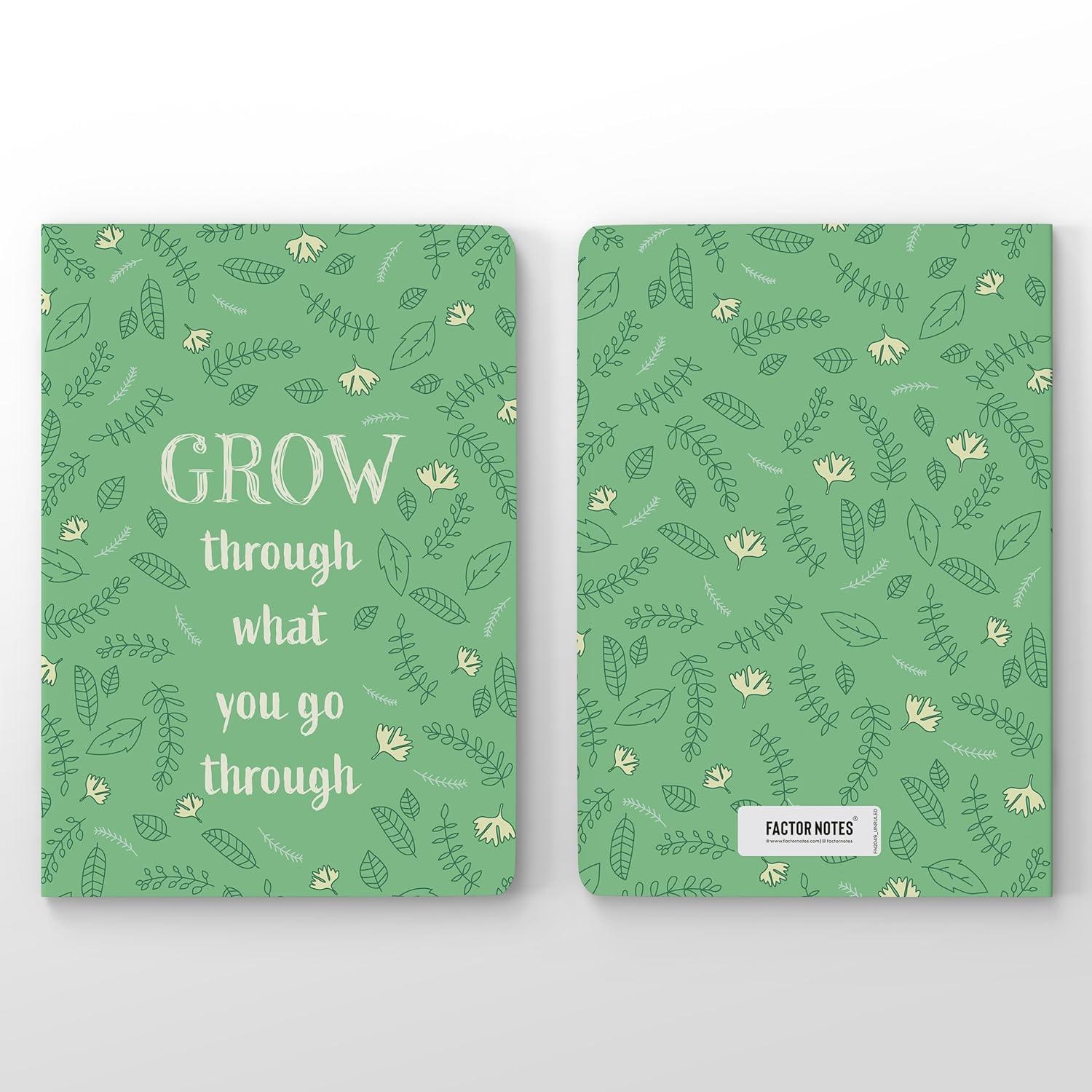 Factor Notes A5 Notebook - Grow 90 GSM Plain 160 Pages Factor Notes