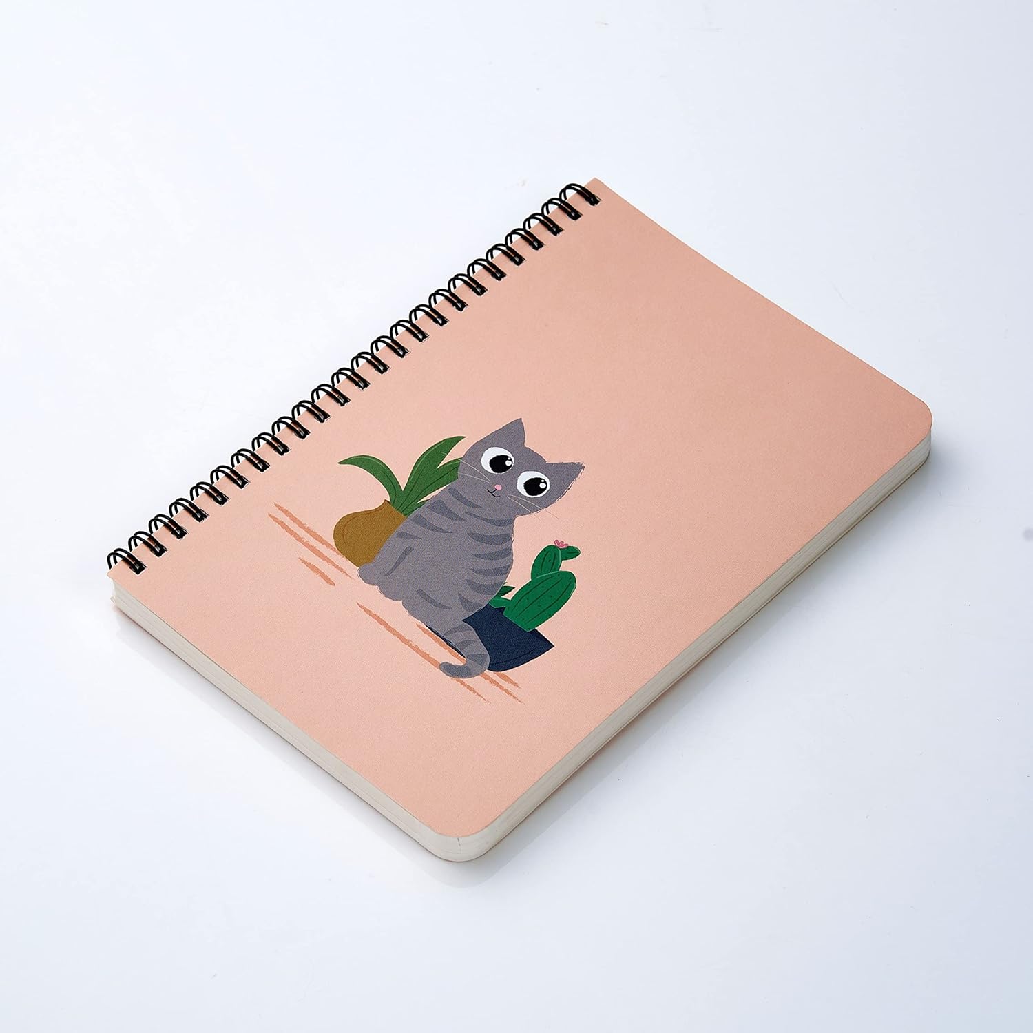 Factor Notes A5 Spiral-Bound Notebook 120 GSM - Plain (Curious Cat) Factor Notes