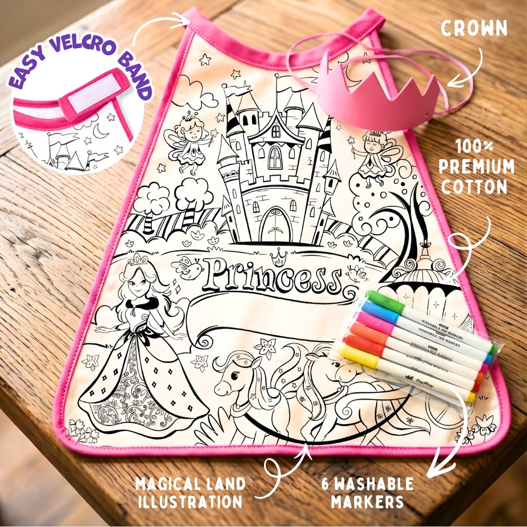 PepPlay My Princess Cape Kit | Colour, Wear & Pretend Play | 4+ Years