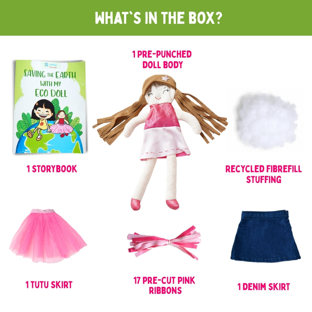 PepPlay Make Your Eco Doll | No-Sew DIY Sustainable Craft | 6+ Years