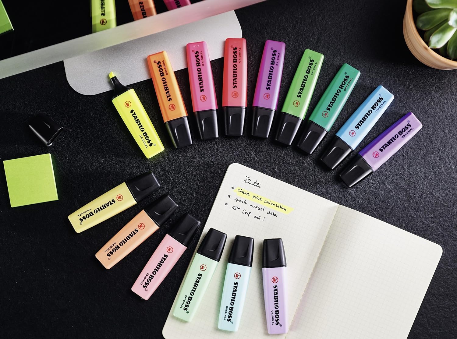Stabilo Boss Highlighter Pastel-Pack Of 4 Blst(Hom/Pb/My/Lh) Stabilo