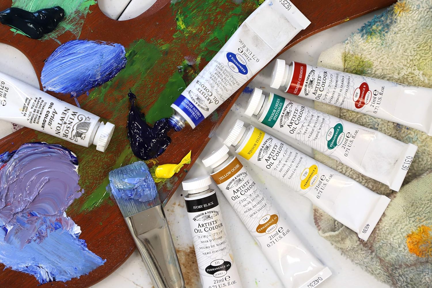 Winsor and Newton Artists Oil Colour Intro Set - 10 Tubes x 21ml