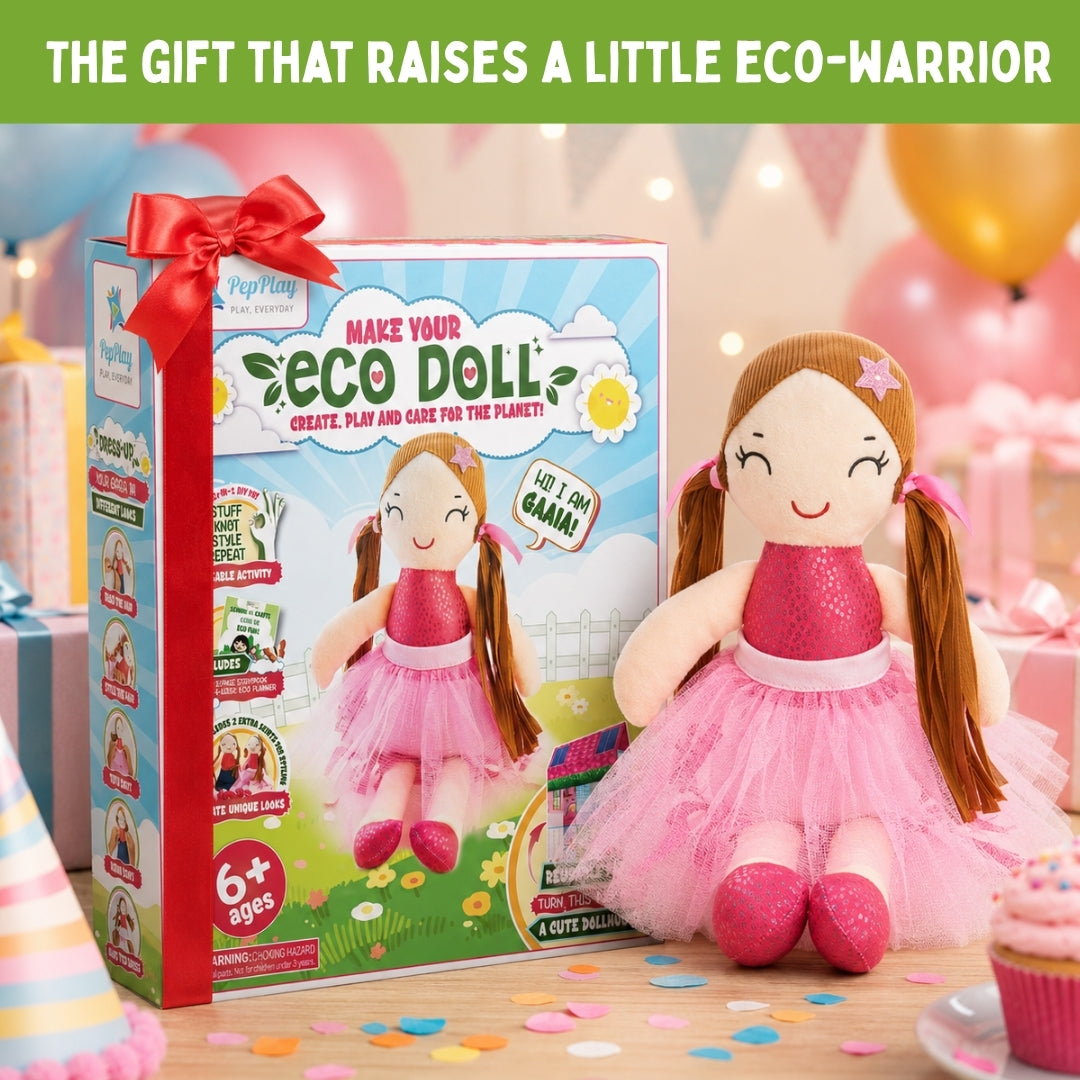 PepPlay Make Your Eco Doll | No-Sew DIY Sustainable Craft | 6+ Years