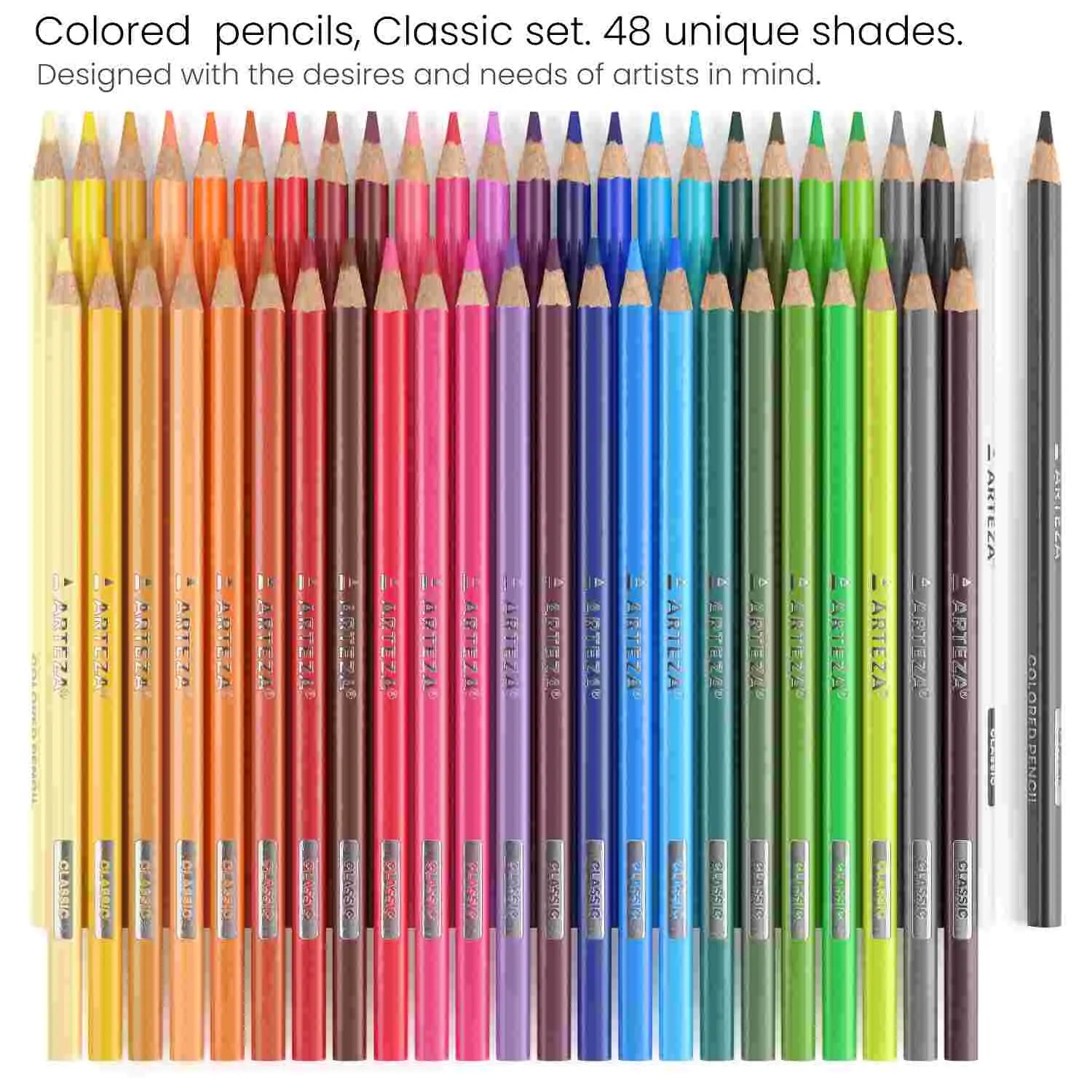 DOMS -24 Colored Pencils Soft Core Color Pencil Set for Kids Adult