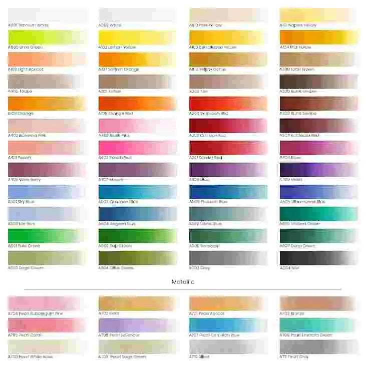 ARTEZA Gouache Paint Set, Set of 60 Colors in 12ml Tubes, Premium Gouache Artist Paint for Professionals & Students, Ideal for Canvas and Paper, Complete Art Supplies for Vibrant Creations Arteza