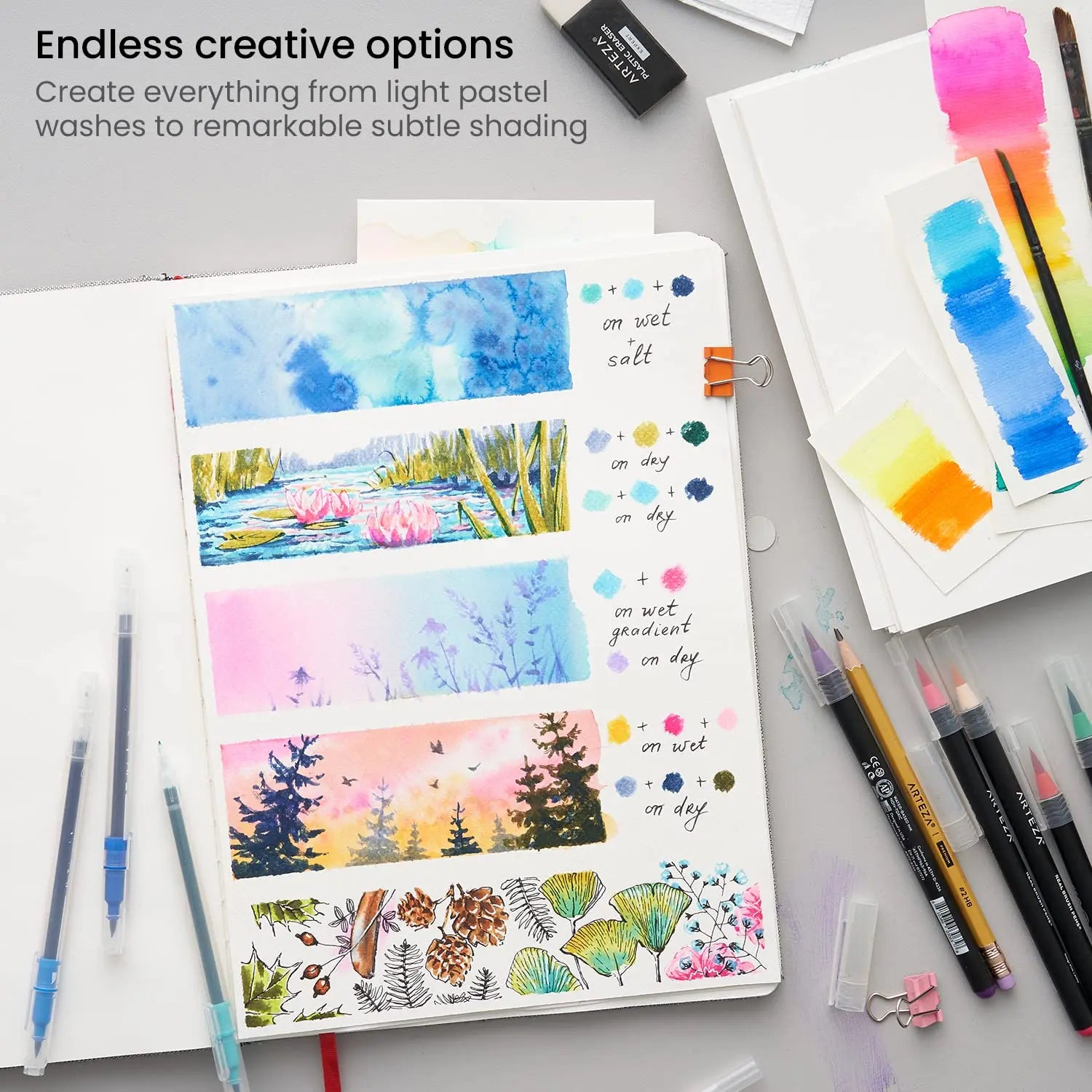 ARTEZA Real Brush Pens Set Arteza