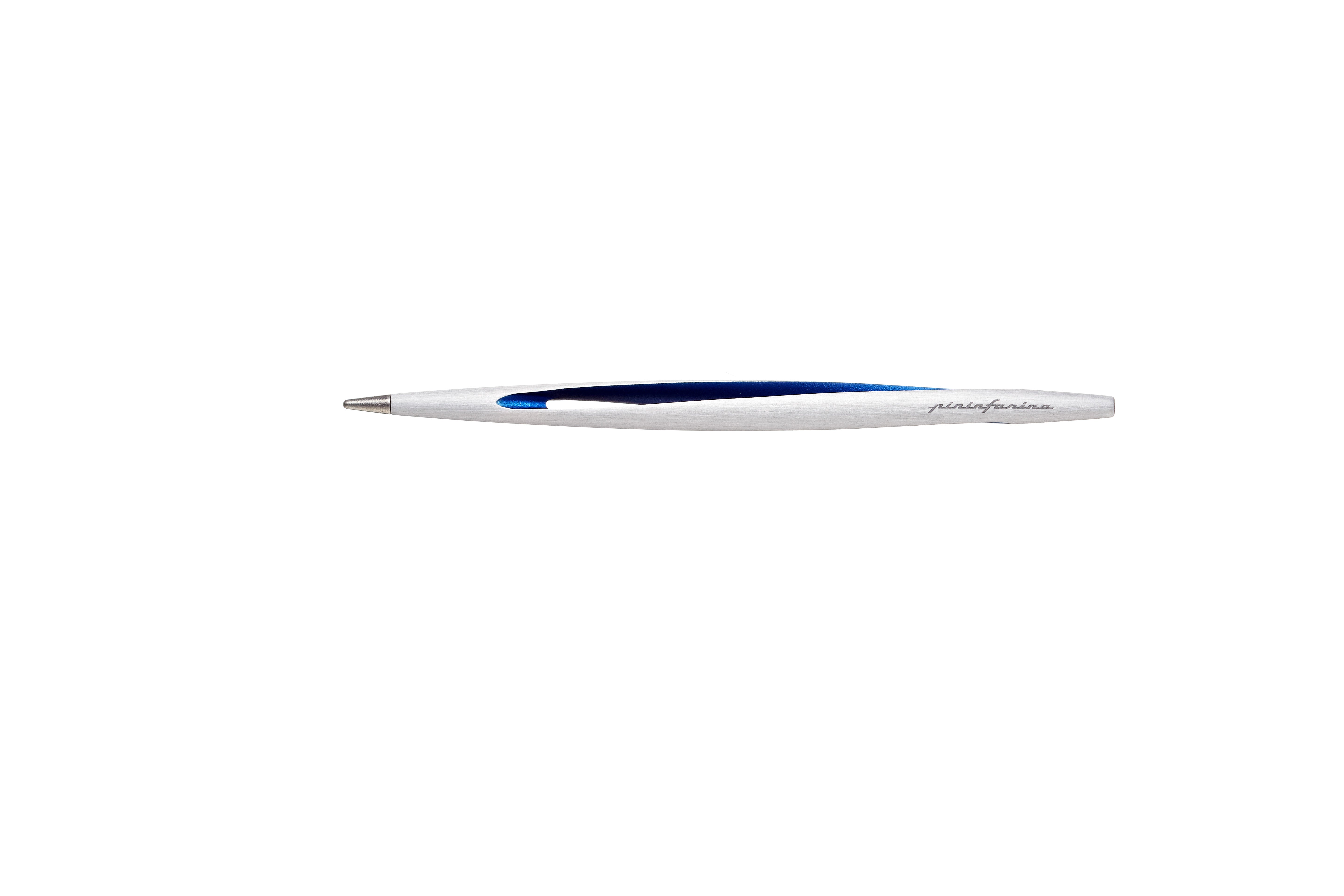 Pininfarina | Aero Blue Pencil | Ethergraf® metal alloy tip  | Raw Concrete Desk Stand Pininfarina