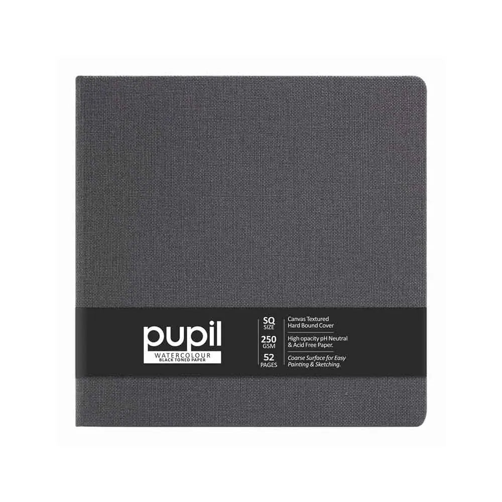 Anupam Pupil Black Toned Watercolour Paper Hard Bound Book 250 GSM Anupam