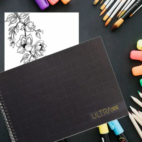 Anupam Ultra Artist Drawing Book -  Wireo Bound - 200gsm Cartridge Paper Anupam