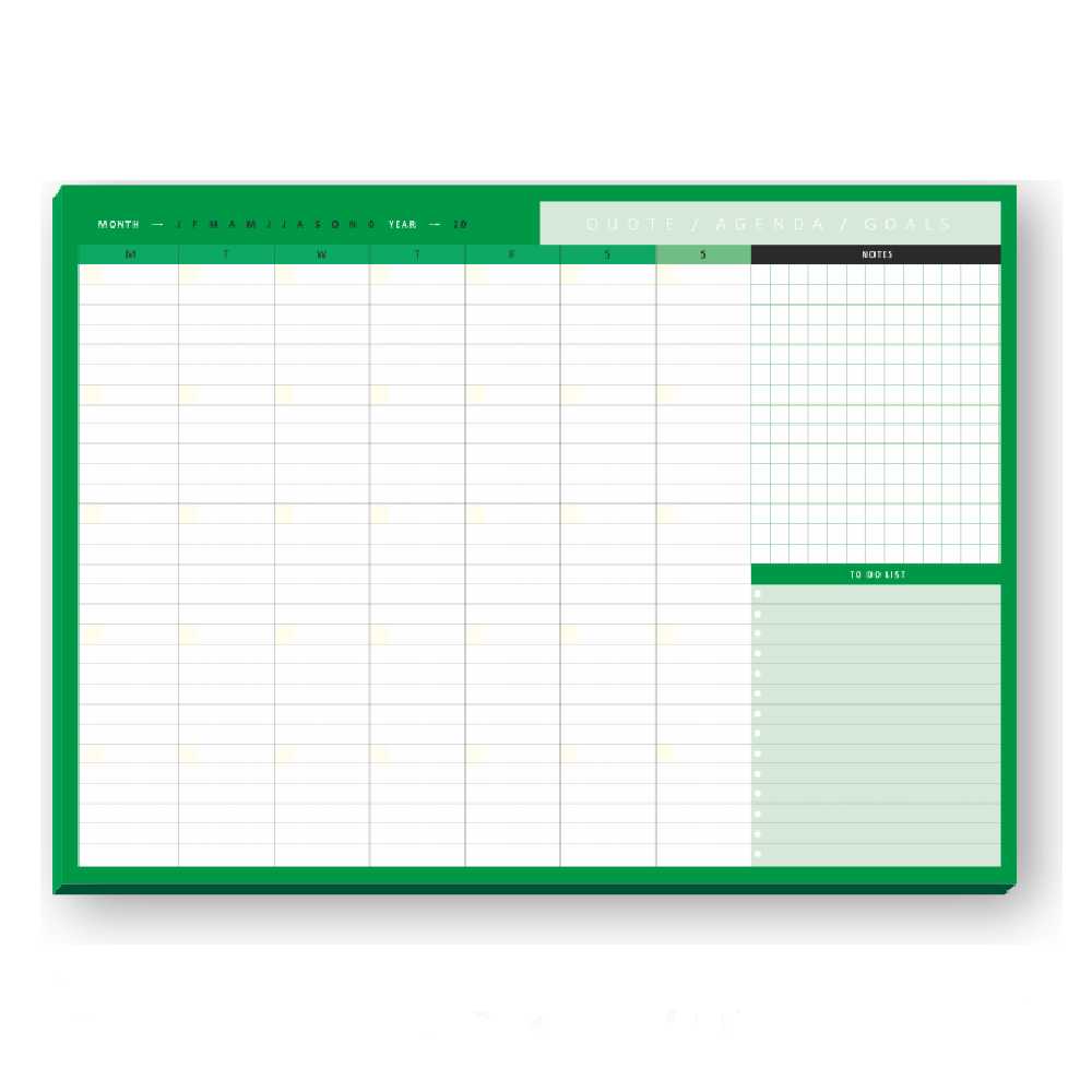 Anupma Monthly Planning Pad Desk Planner Notepad Anupam