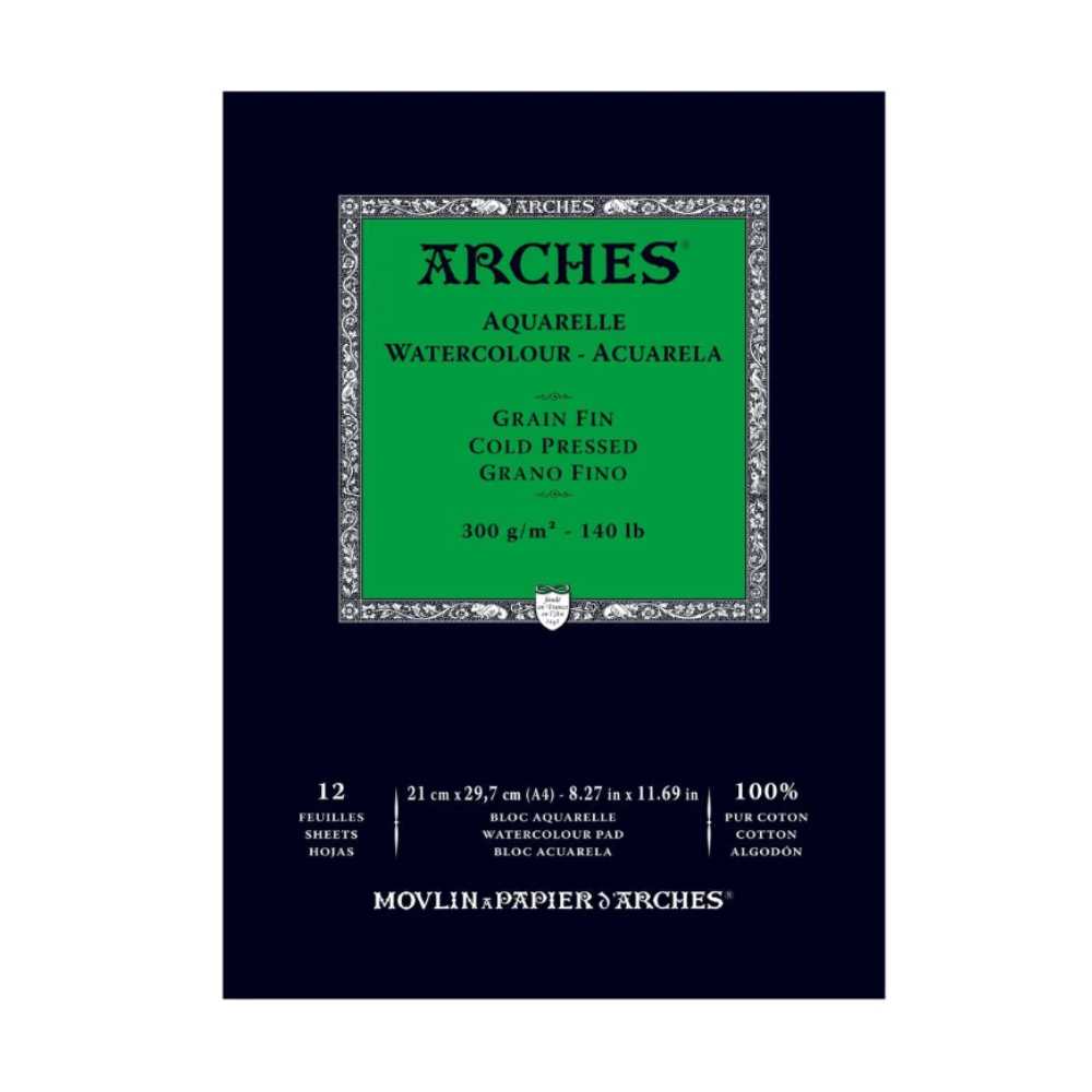 Arches Watercolor Paper Pad Cold Pressed 300gsm Arches
