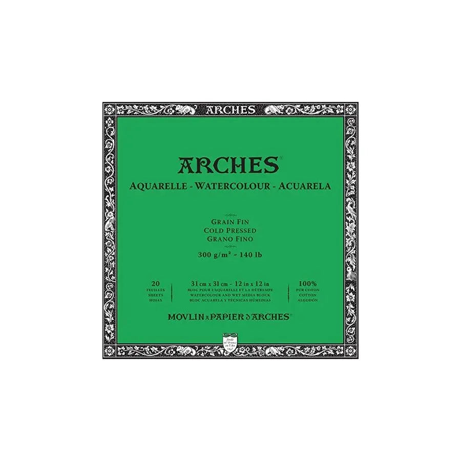 Arches Watercolour Paper Cold Pressed Block Arches