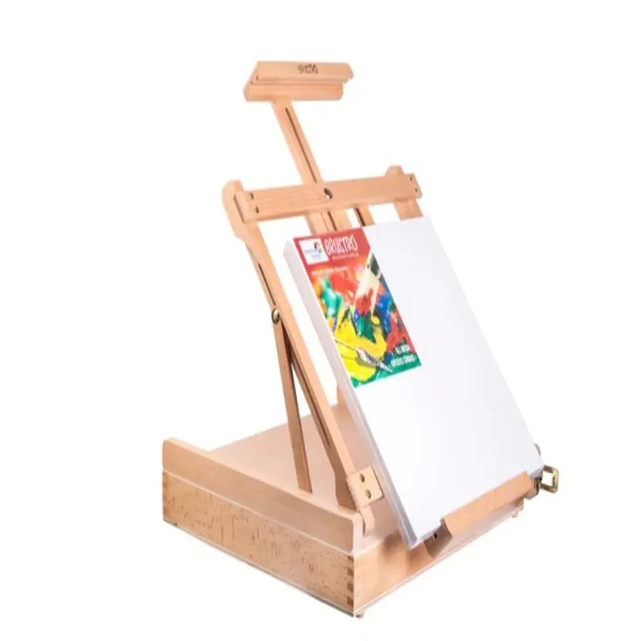 Artists' Portable Tabletop Wood Sketchbox Easel With Wooden Drawer Brustro