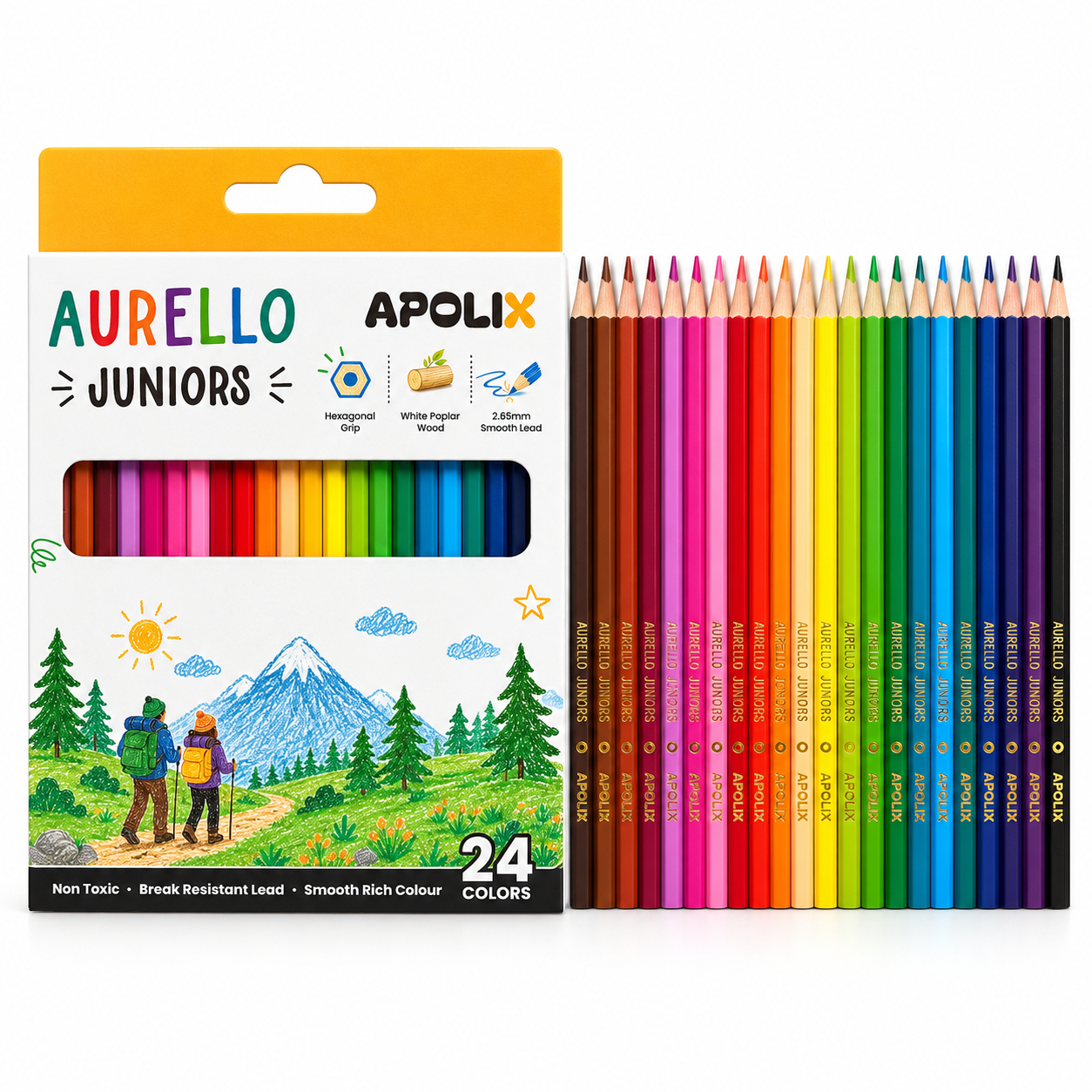 Apolix Aurello Juniors Colour Pencils - Aurello Juniors Colour Pencil Set