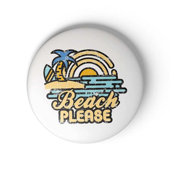 Mooch Magnetic Badge - Beach Please Mooch