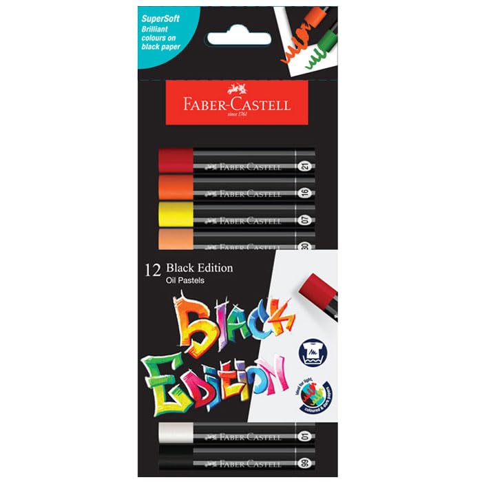 Faber Castell Black Edition Oil Pastel Sets (Choose Size) Faber Castell