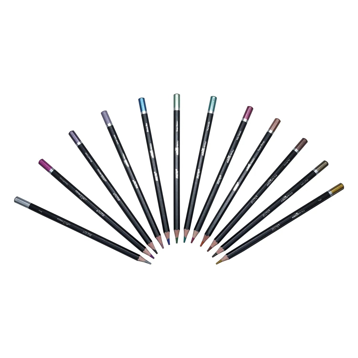 Brustro Artist Metallic Colour Pencil Set of 12 Shades Brustro