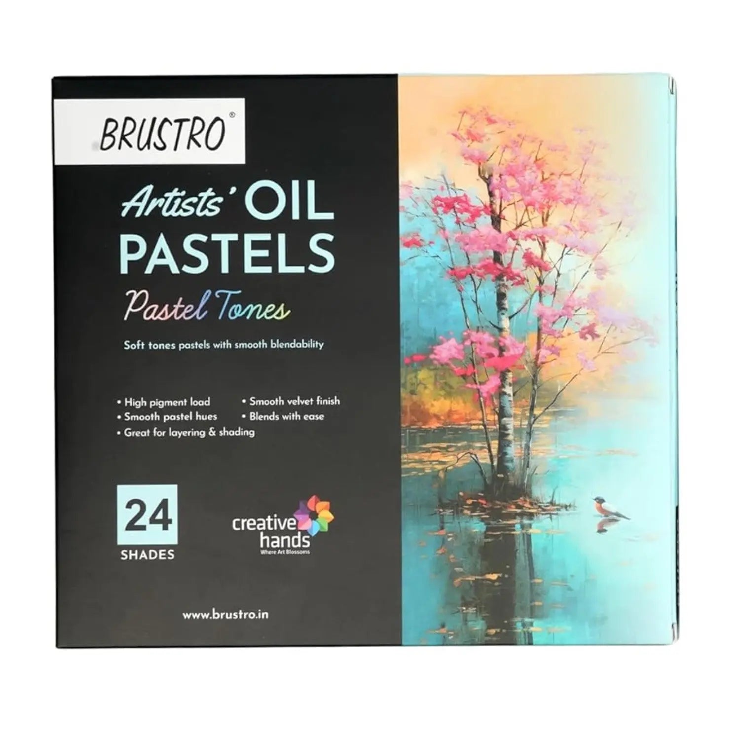 Brustro Artist Oil Pastels Set of 24 (Pastel Tones) Brustro
