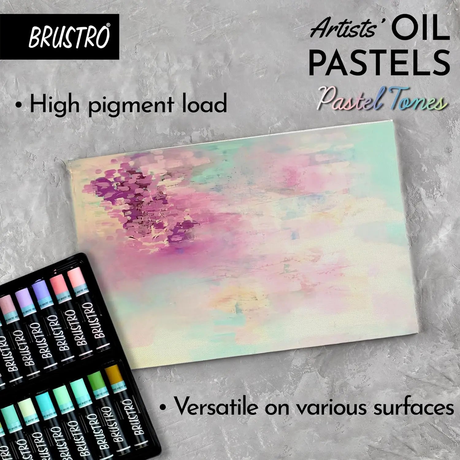Brustro Artist Oil Pastels Set of 24 (Pastel Tones) Brustro