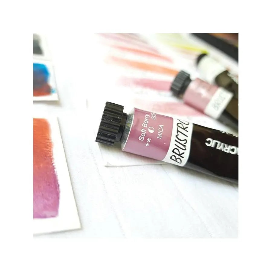 Brustro Artists Metallic Acrylic Set Of 24 (12ml Tubes) Brustro