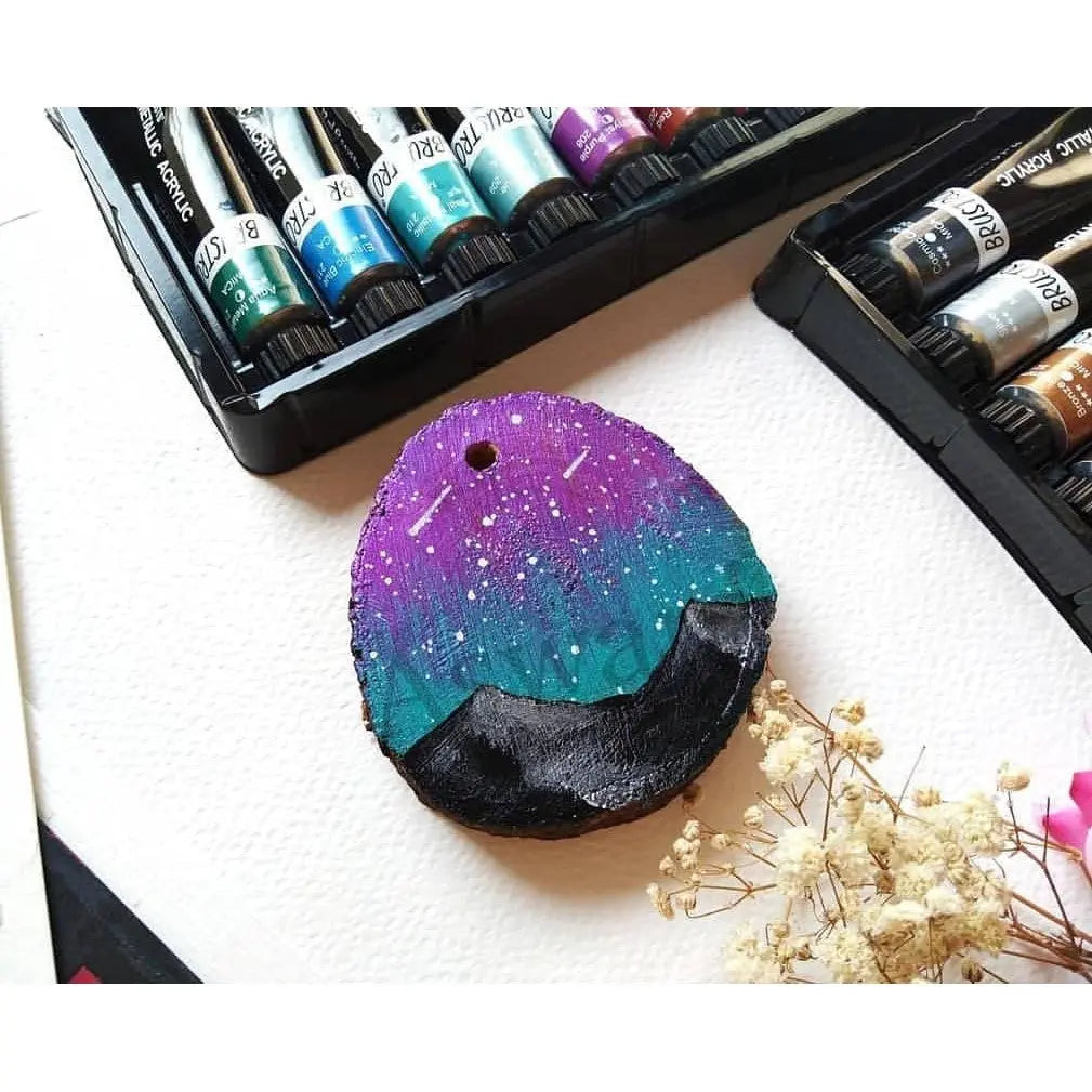 Brustro Artists Metallic Acrylic Set Of 24 (12ml Tubes) Brustro