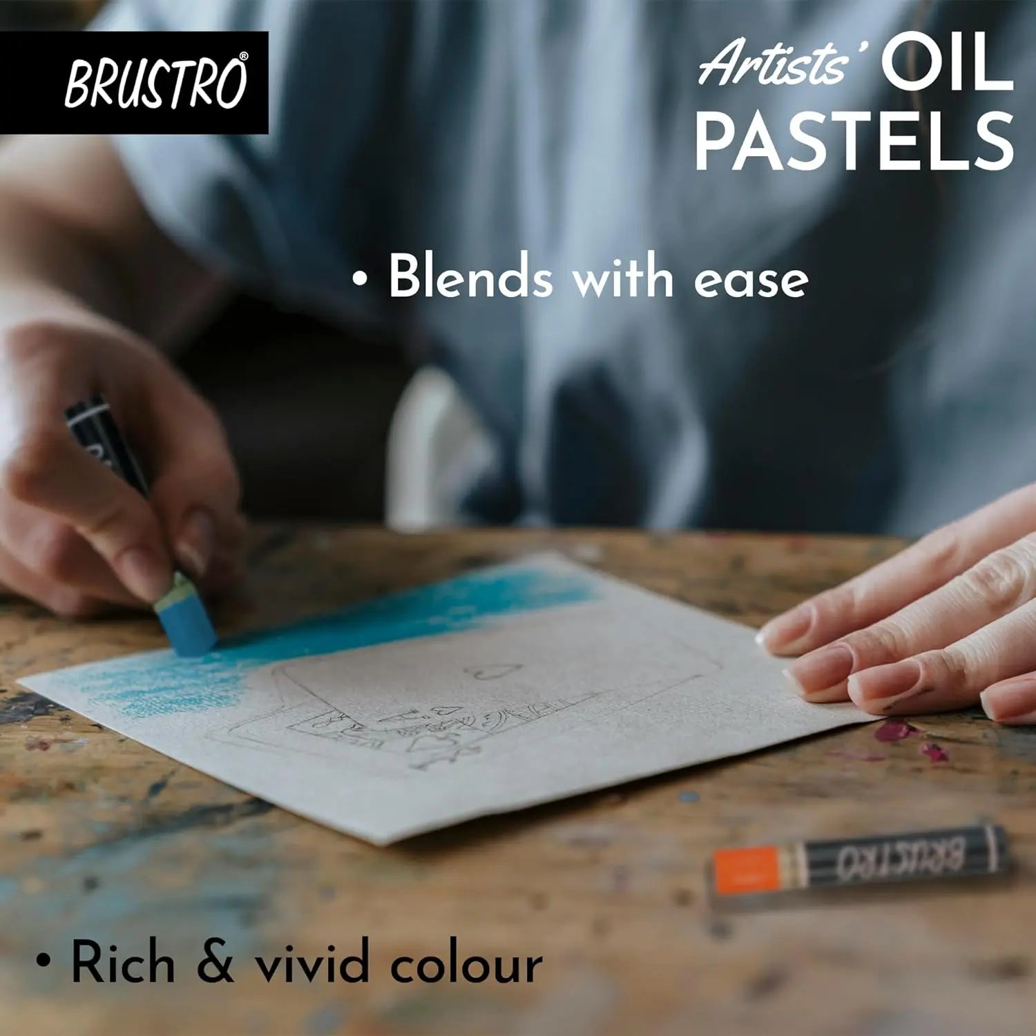 Brustro Artists Oil Pastels Set Brustro