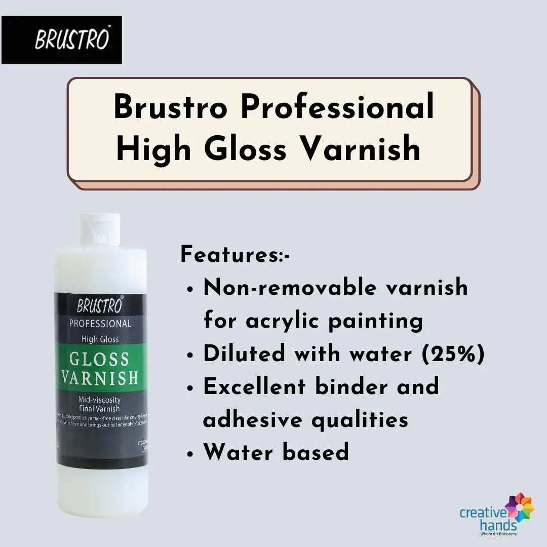 Brustro Artists Professional High Gloss Varnish Brustro