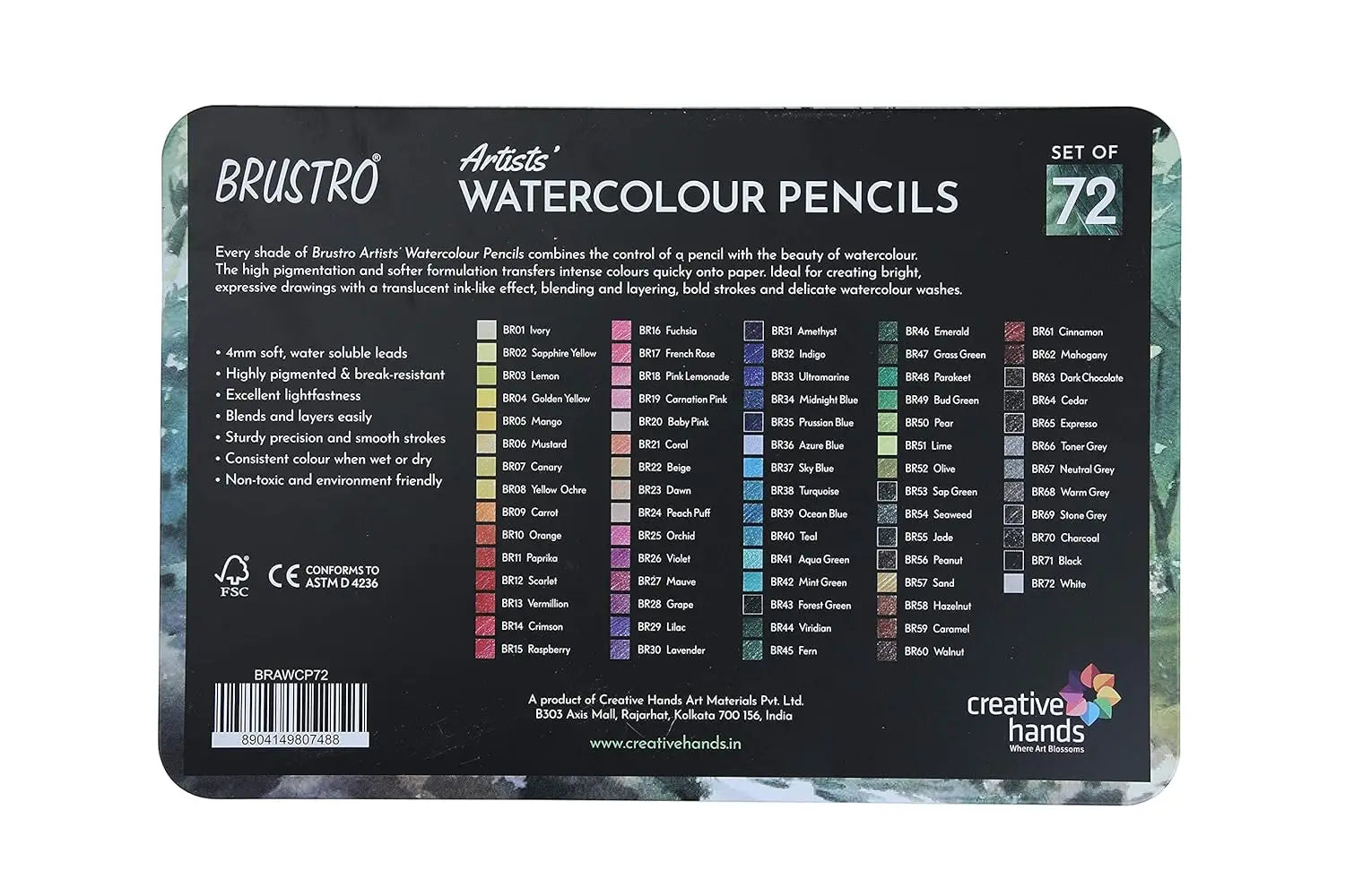Brustro Artists Watercolour Pencil Sets Brustro