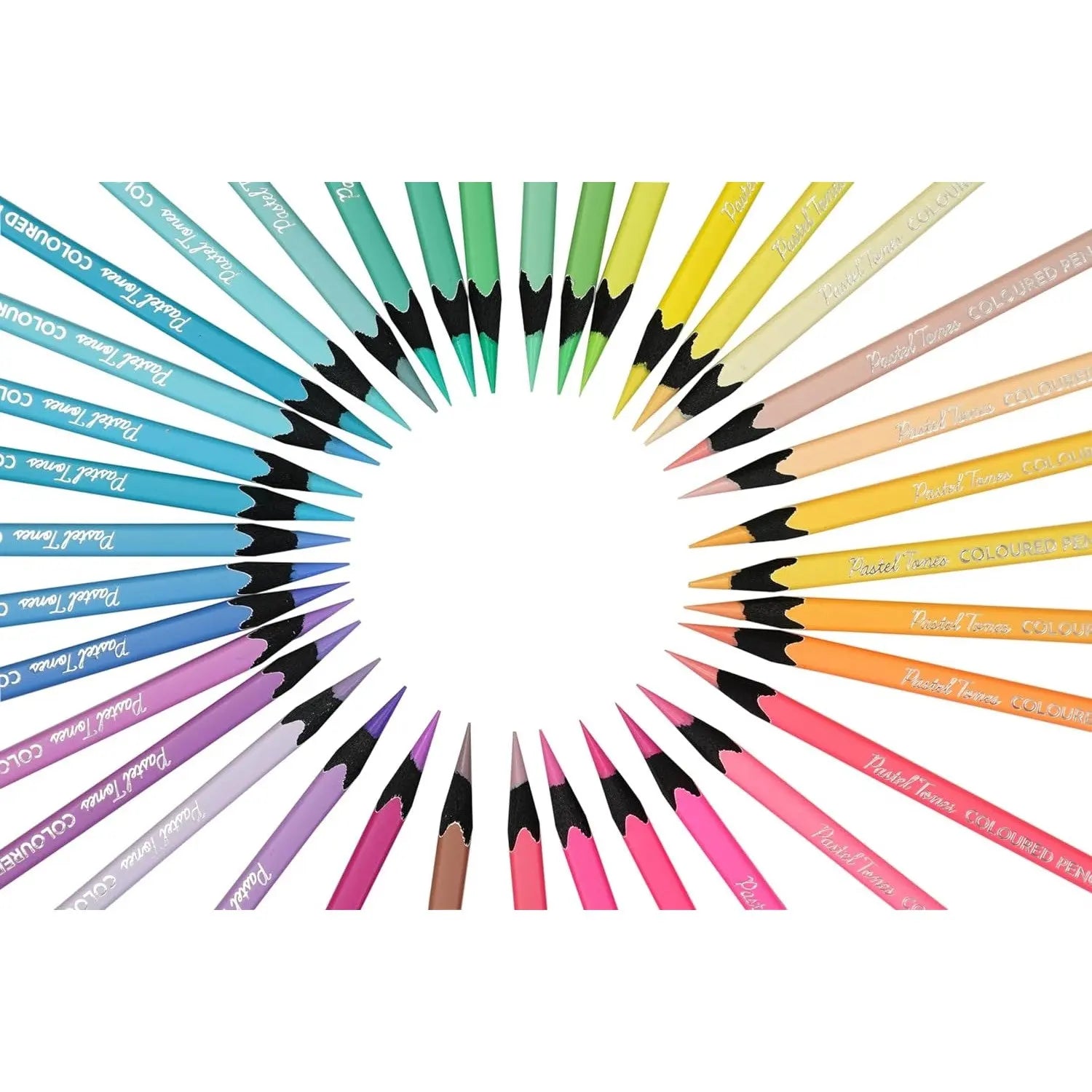 Brustro Artists' Coloured Pencils Pastel Tone Set of 36 (in Elegant tin Box) Brustro