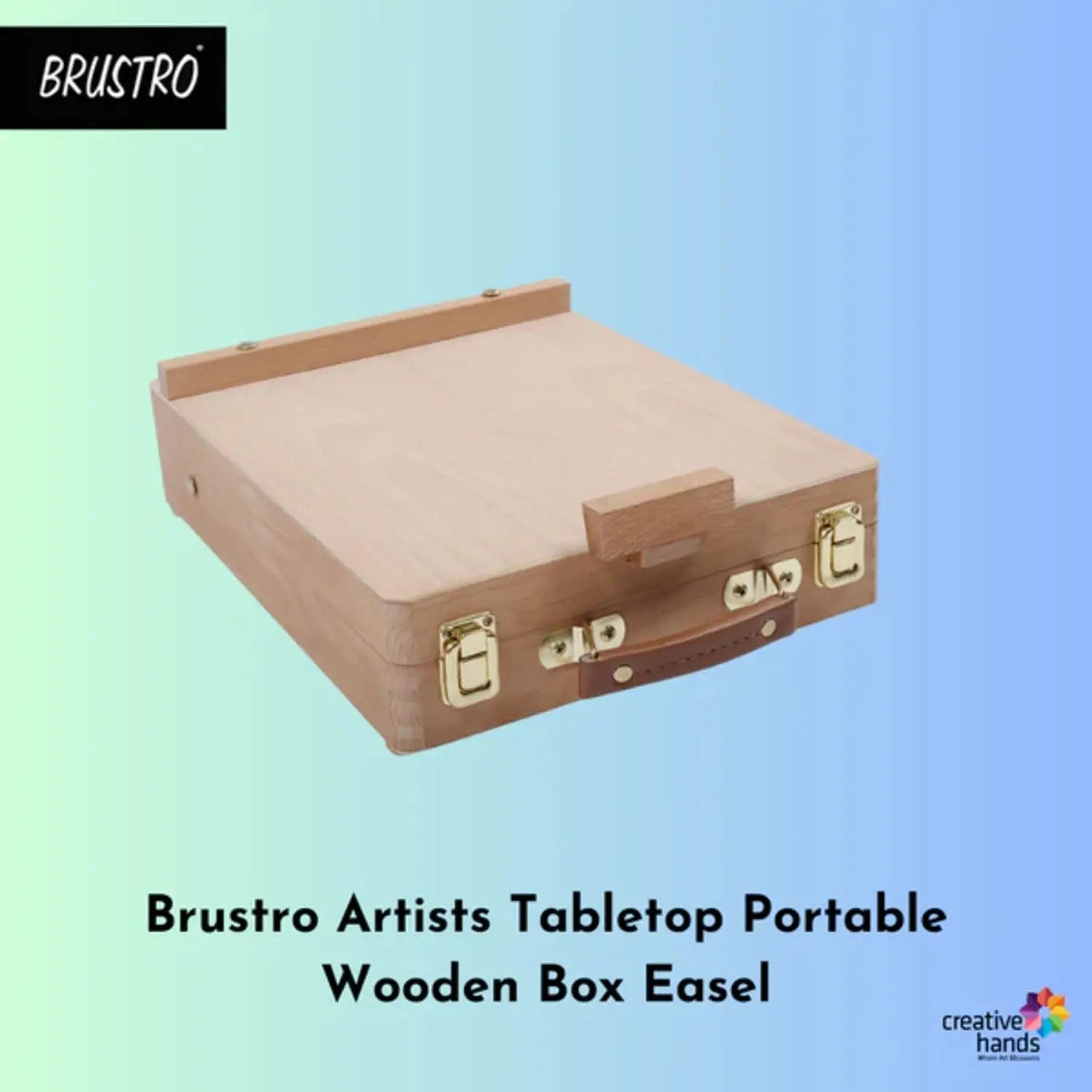 Brustro Artists' Tabletop Portable Wooden Box Easel Brustro