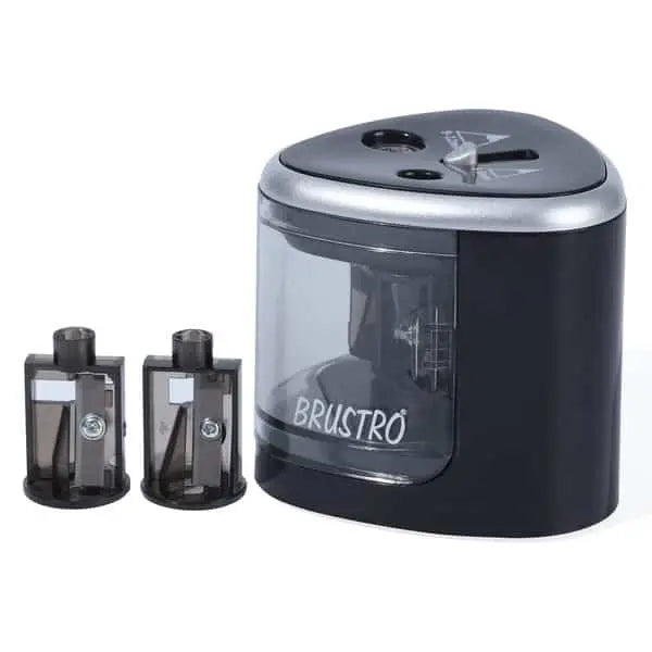 Brustro Double Hole Battery Operated Pencil Sharpener Autofeed Doms